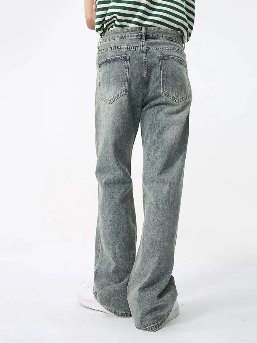 Japanese Brand Retro loose ripped micro flared jeans Size US 32 / EU 48 - 3 Thumbnail