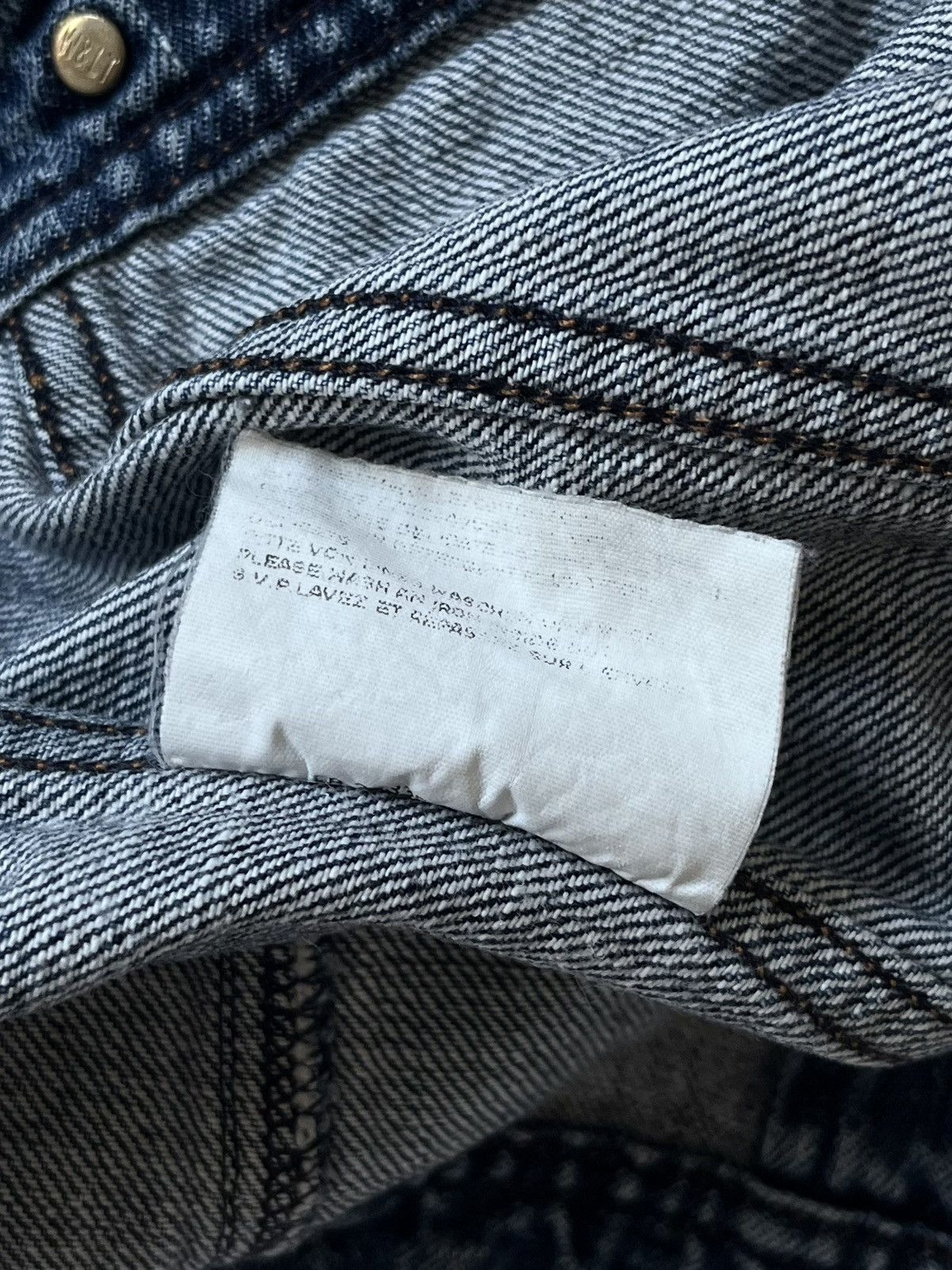 W&LT × Walter Van Beirendonck Walter Van Beirendonck W&LT Washed Denim Trucker Jacket Size S / US 4 / IT 40 - 13 Thumbnail