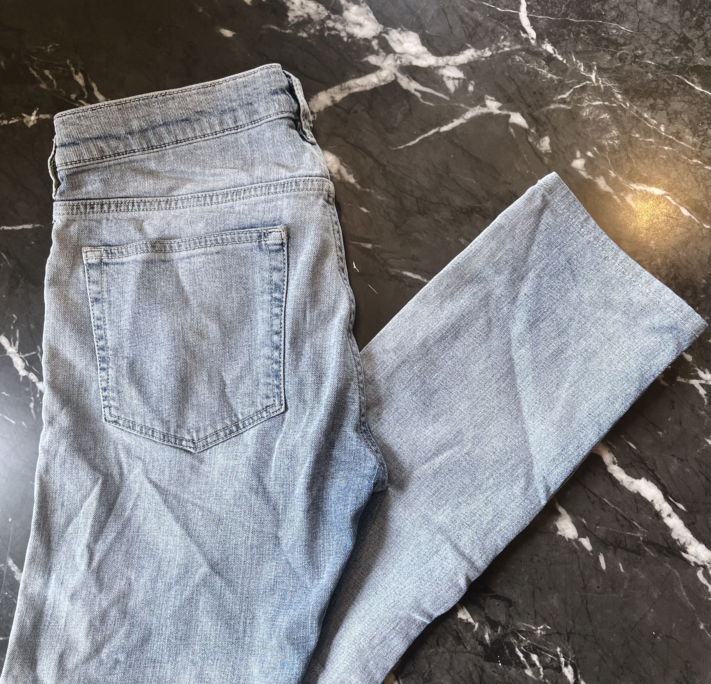 Acne Studios Ace Light Washed Selv Straight Leg Vintage Denim Size US 29 - 6 Thumbnail