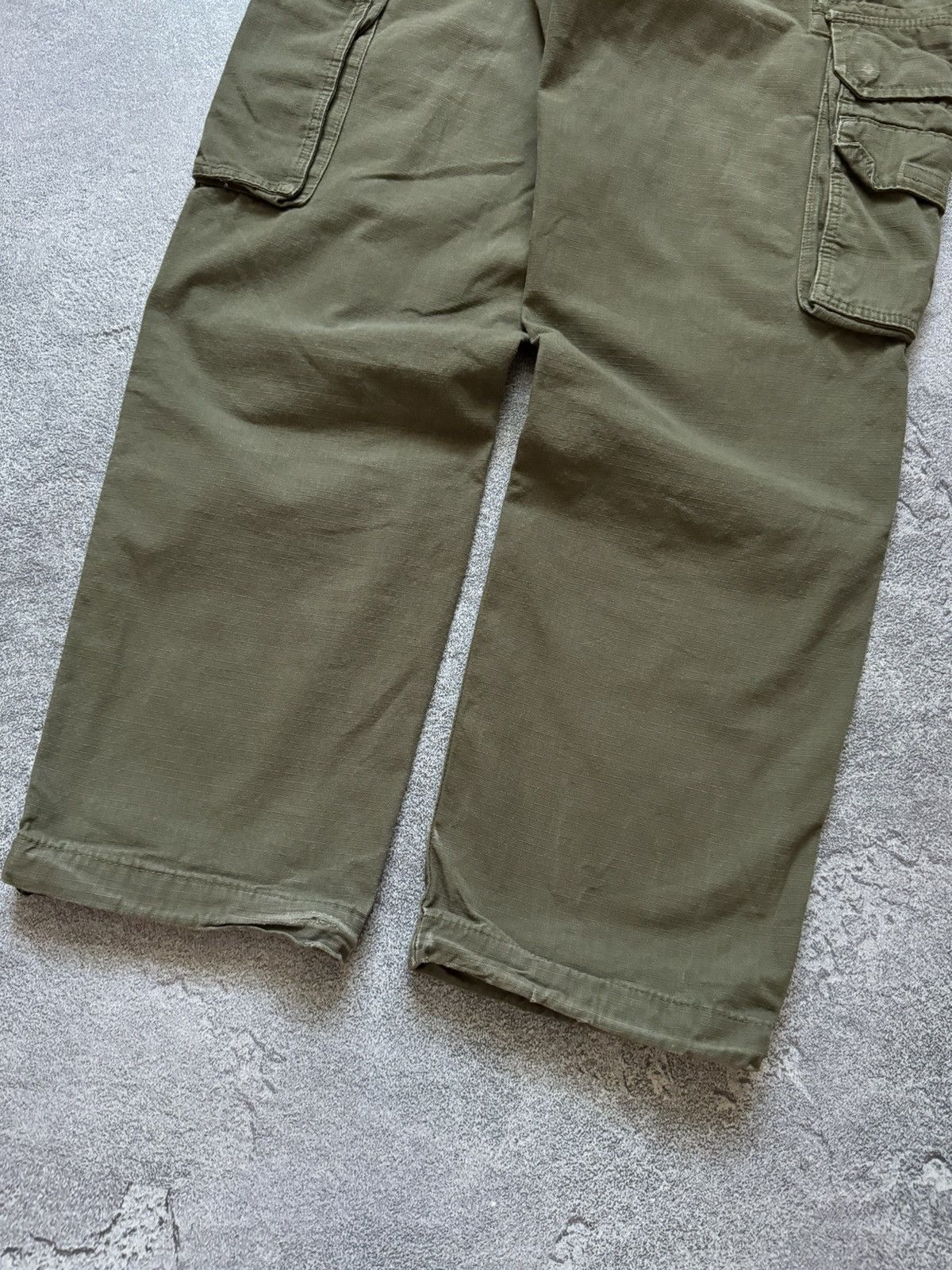 Dickies × Vintage Dickies w24 cargo khaki Wmns pant joggers trouser chino Size 24" / US 00 / IT 34 - 5 Thumbnail