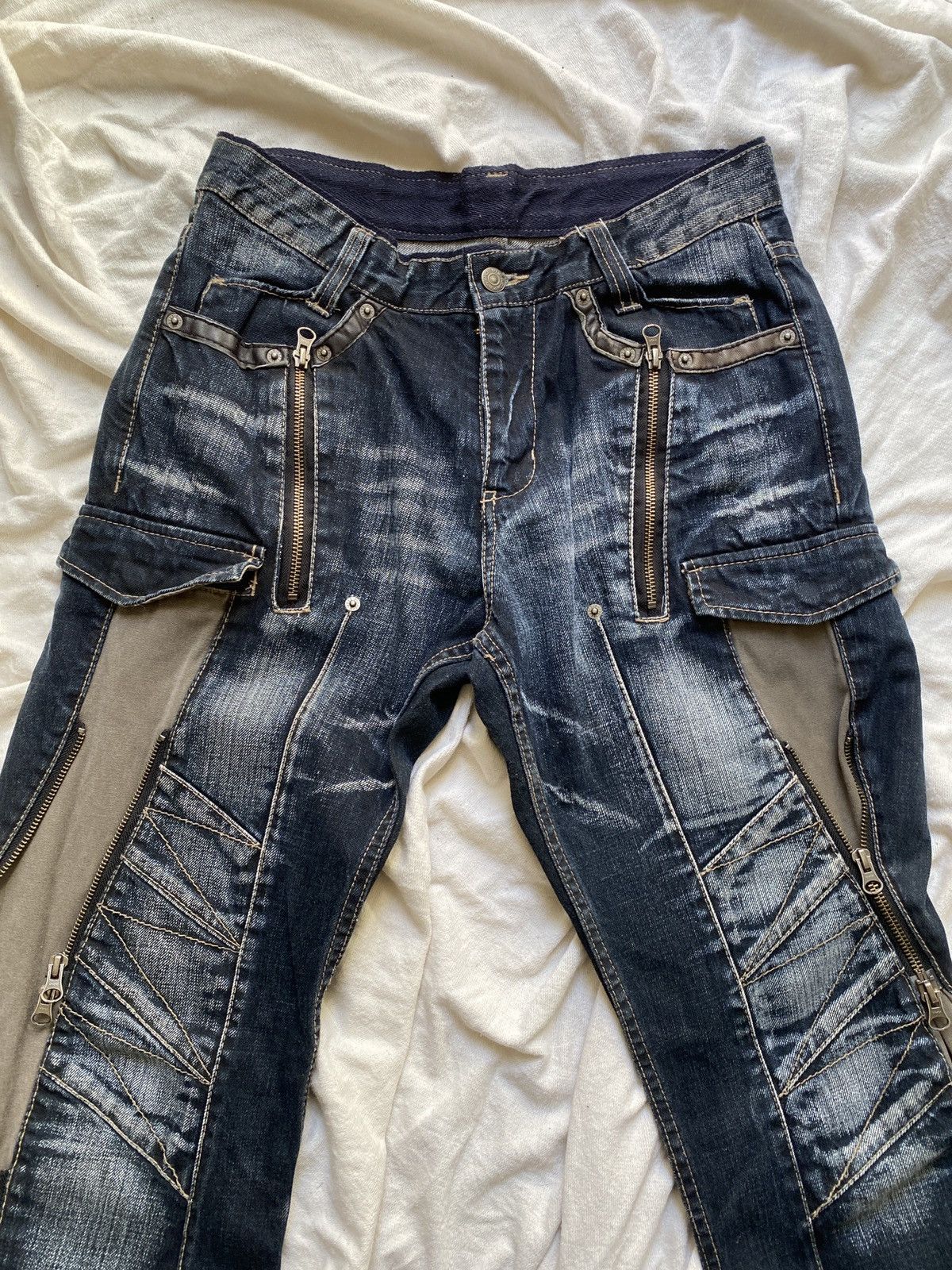 PPFM Archive PPFM zipped modulable jeans Size US 30 / EU 46 - 4 Thumbnail