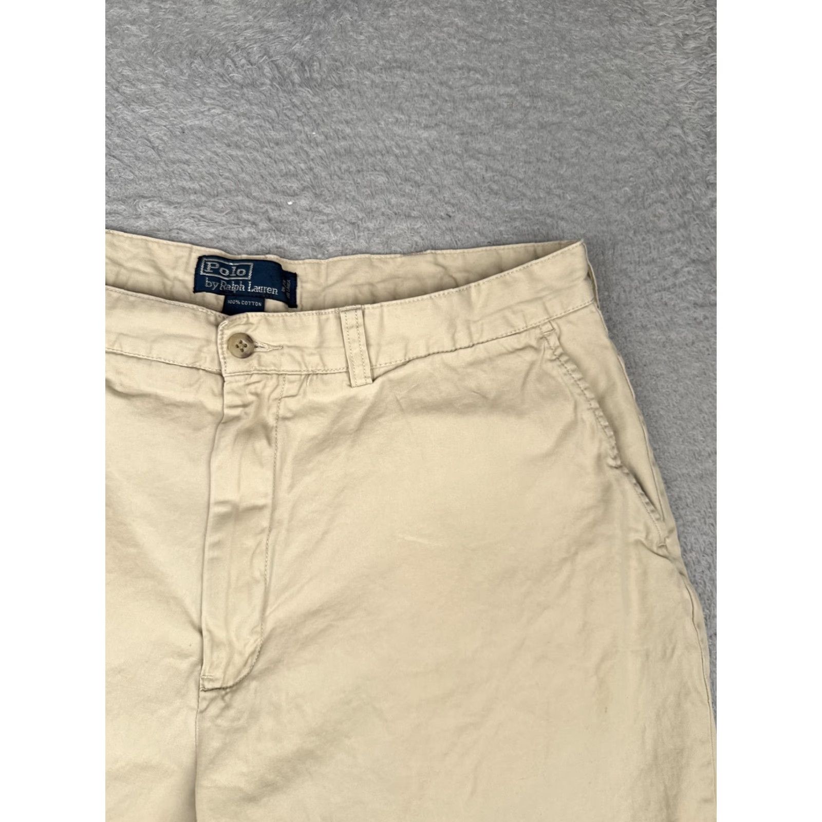 Polo Ralph Lauren Polo Ralph Lauren Shorts Mens 36 Beige Khaki Chino Flat Front Cotton Classic Size US M / EU 48-50 / 2 - 5 Thumbnail