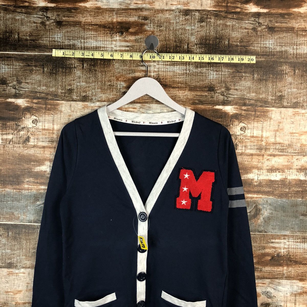 Disney × Mickey Mouse Mickey Mouse Dark Blue Cardigan Knitwear #A1577 Size S / US 4 / IT 40 - 4 Thumbnail