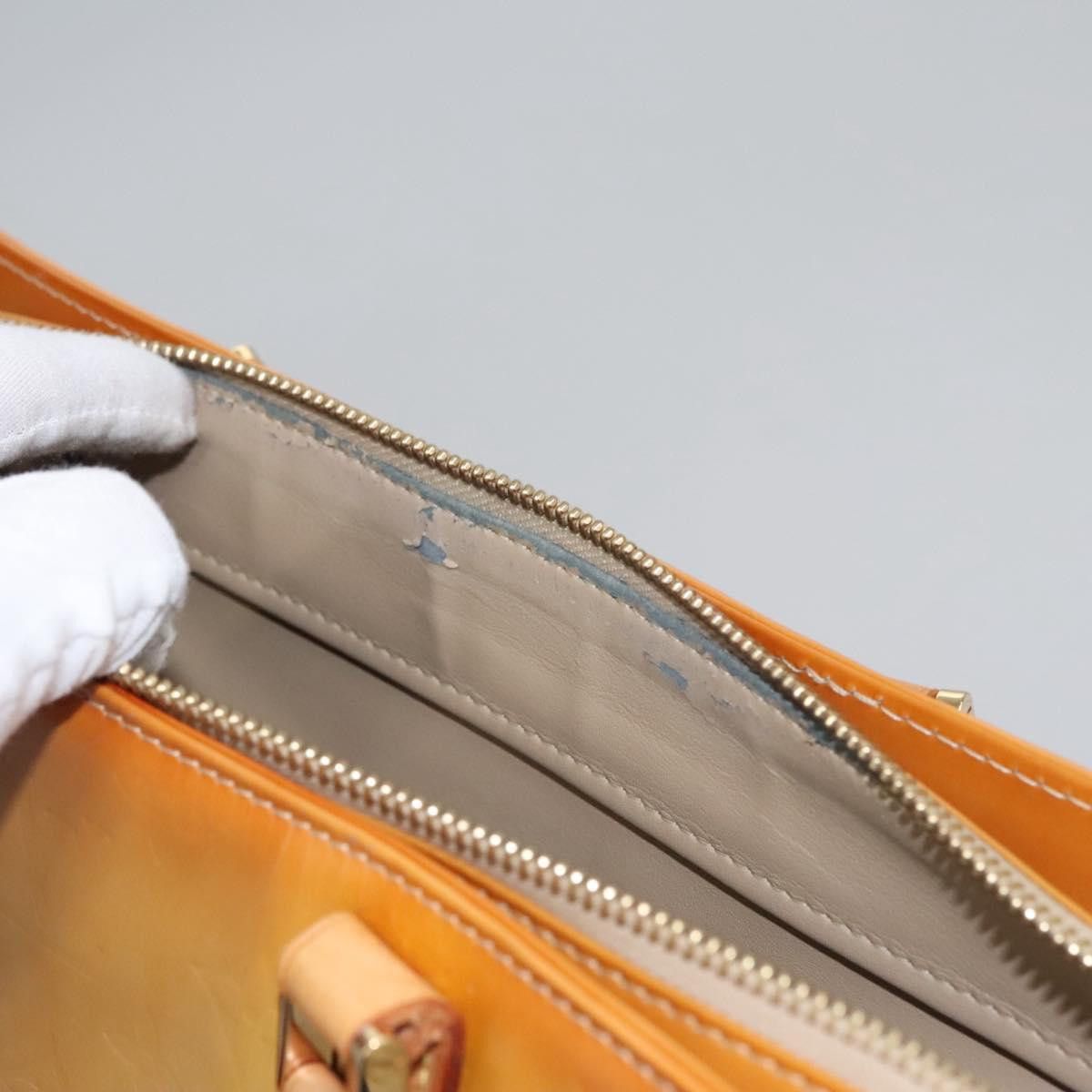 Louis Vuitton LOUIS VUITTON Monogram Vernis Columbus Tote Bag Beige M91023 Size ONE SIZE - 10 Thumbnail