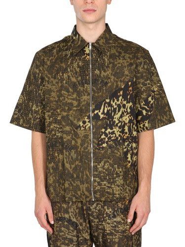 Givenchy Givenchy Boxy Fir Zip-up Shirt sz L-XL Size US XL / EU 56 / 4 - 1 Thumbnail