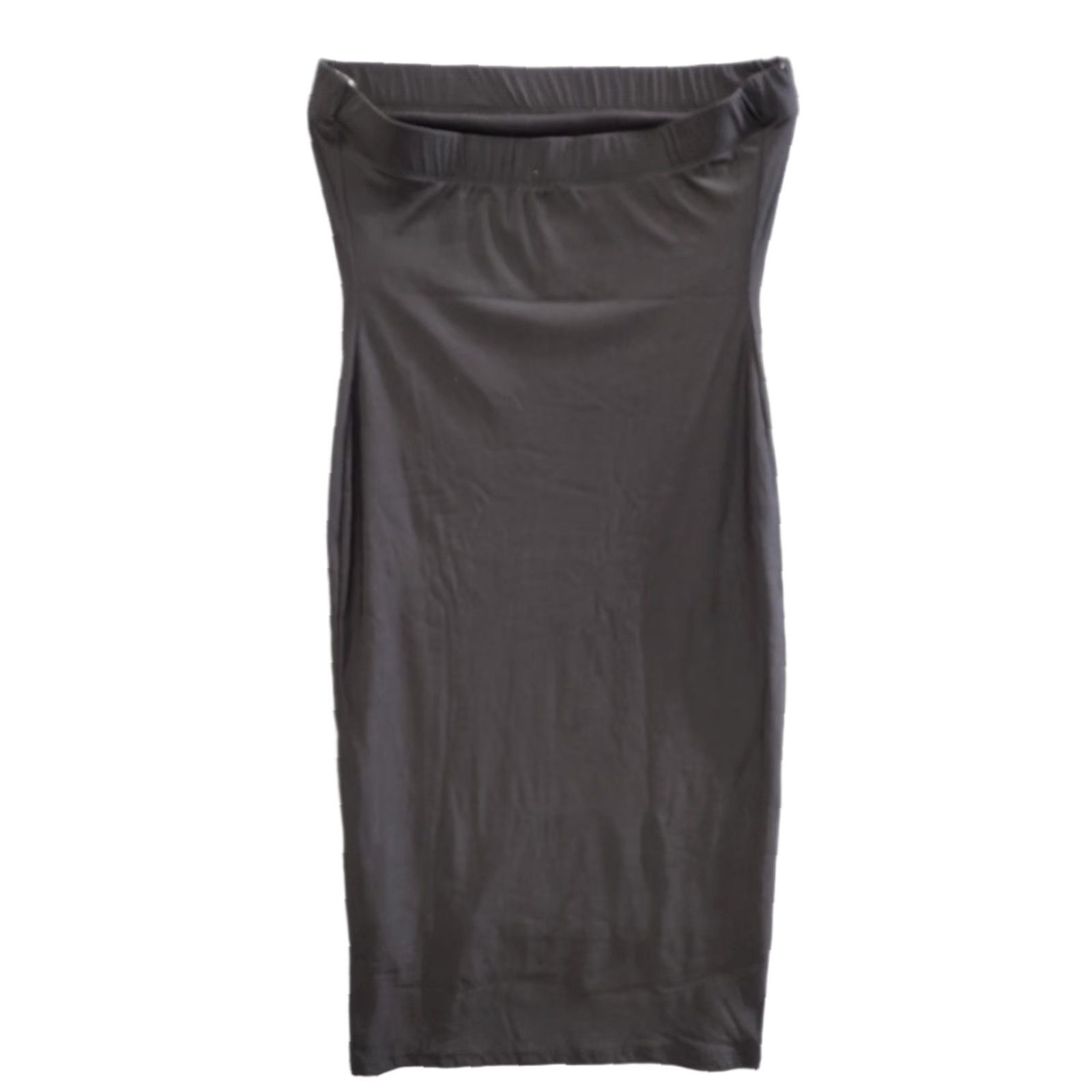 Vintage IRIS Tube Off Shoulder Mini Dress Black M Dress Women Sleeveless 90s Party Cocktail Short Spring Summer Blended Fabric Size M / US 6-8 / IT 42-44 - 1 Thumbnail