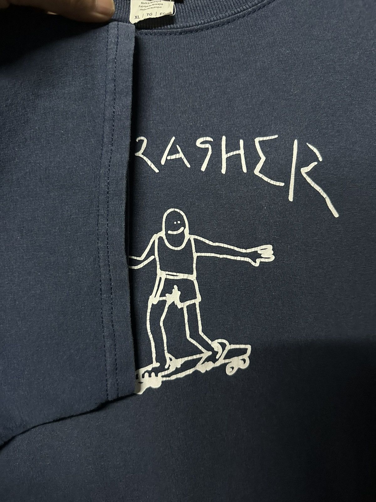 Vintage Vintage Thrasher Skateboard Sun Faded Tee Size US XL / EU 56 / 4 - 5 Thumbnail