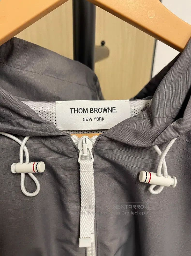 Thom Browne Thom Browne Gray Hooded Jacket Size US L / EU 52-54 / 3 - 3 Thumbnail
