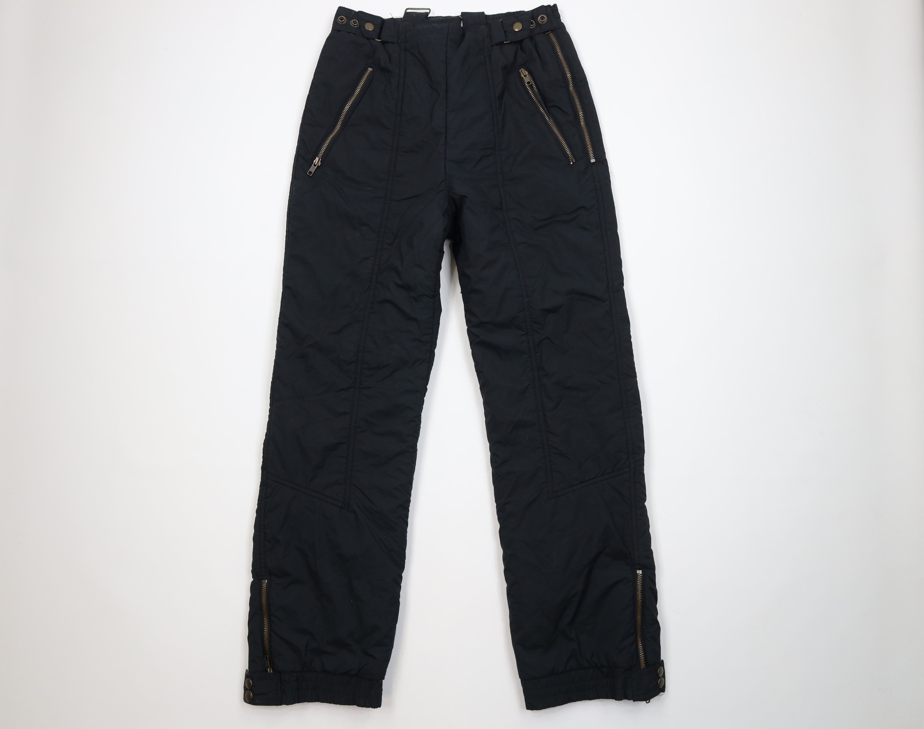 Vintage Vintage 90s Streetwear Insulated Winter Snow Pants Black Size 30" / US 8 / IT 44 - 1 Thumbnail