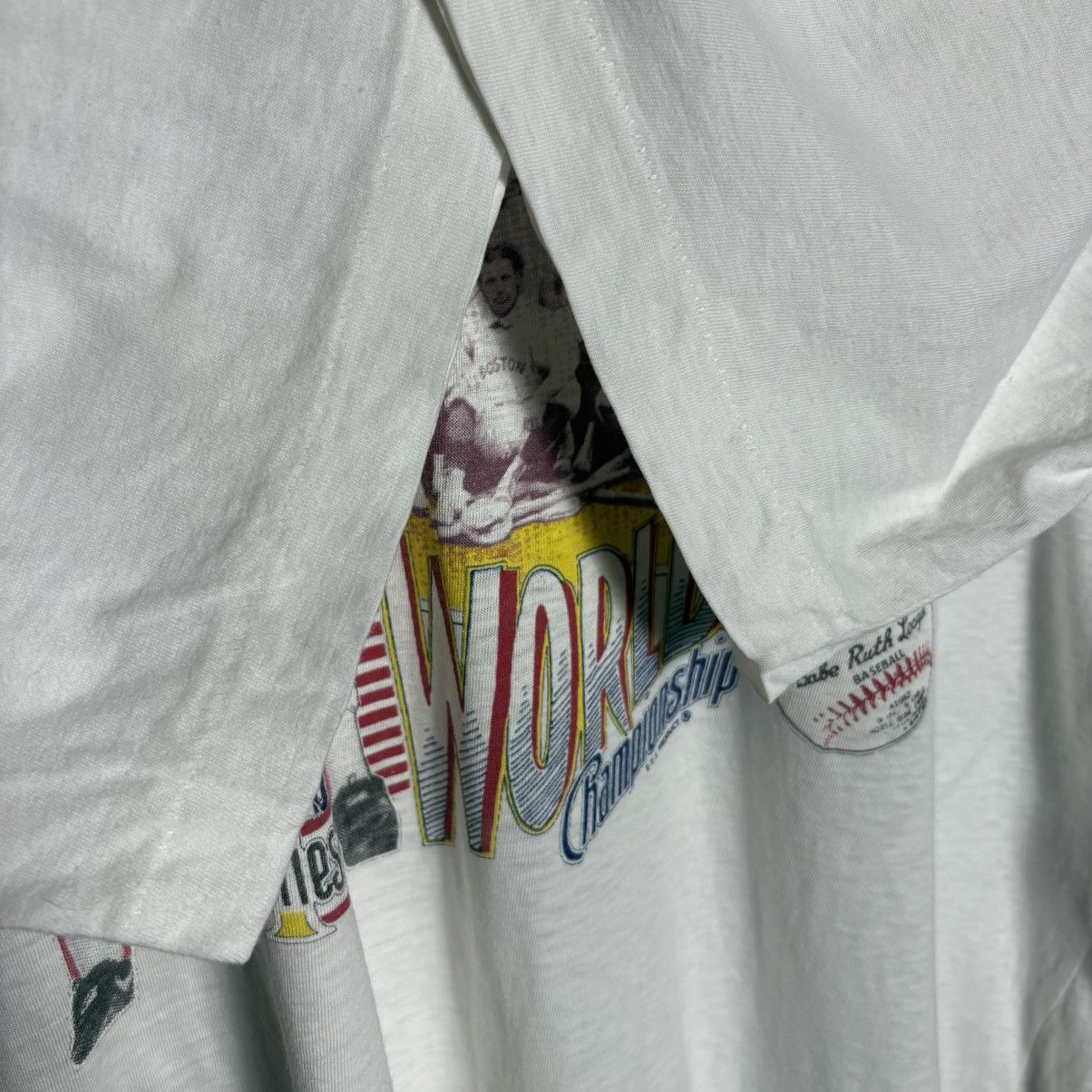 MLB × Vintage Vintage 90s Texas Rangers Championship MLB Baseball T-Shirt Size US XL / EU 56 / 4 - 4 Thumbnail