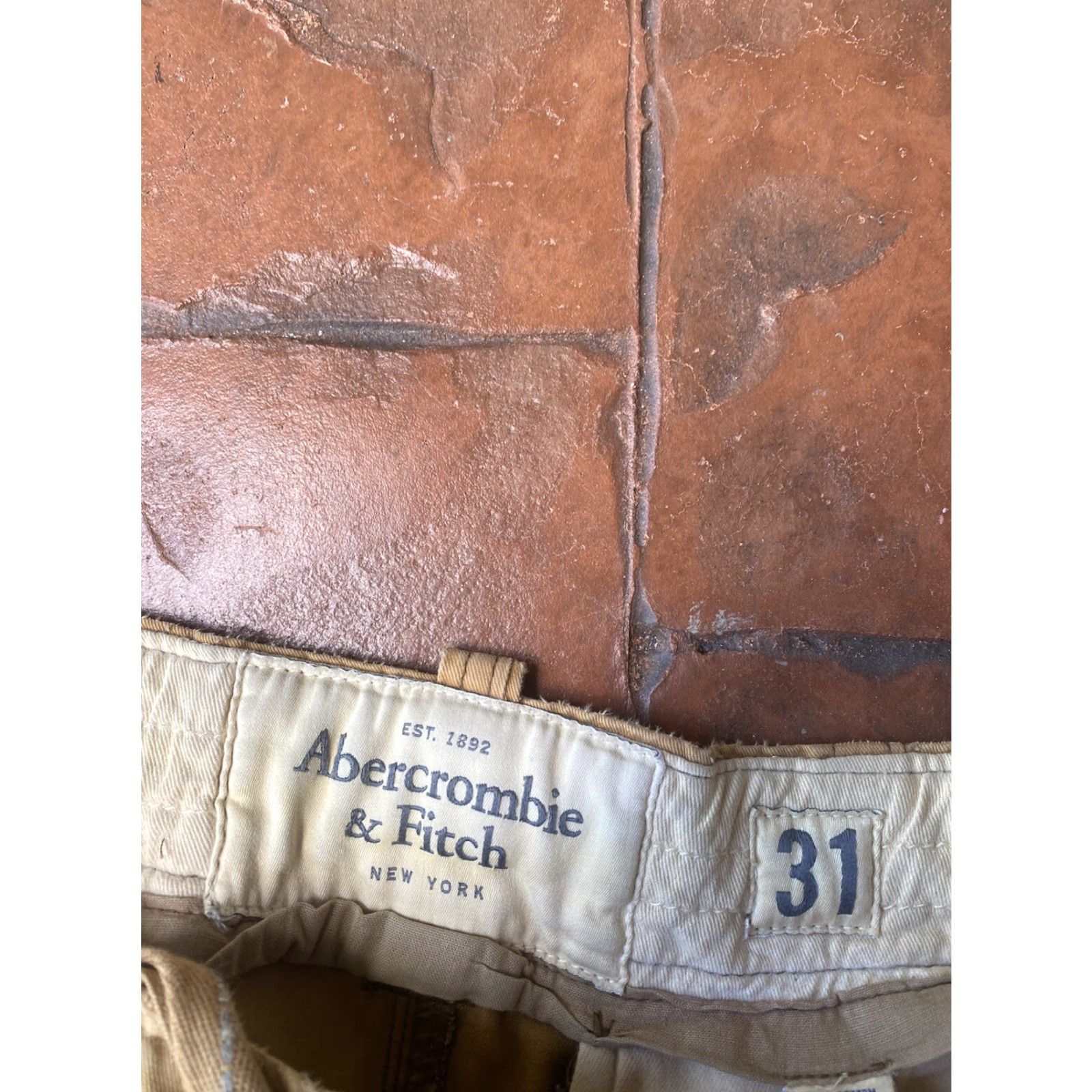 Abercrombie & Fitch VINTAGE Abercrombie & Fitch Cargo Shorts Mens 31 Cargo Shorts Distressed Button Fly 80s 90s Military Brown Canvas Shorts Mens Size US 31 - 2 Thumbnail