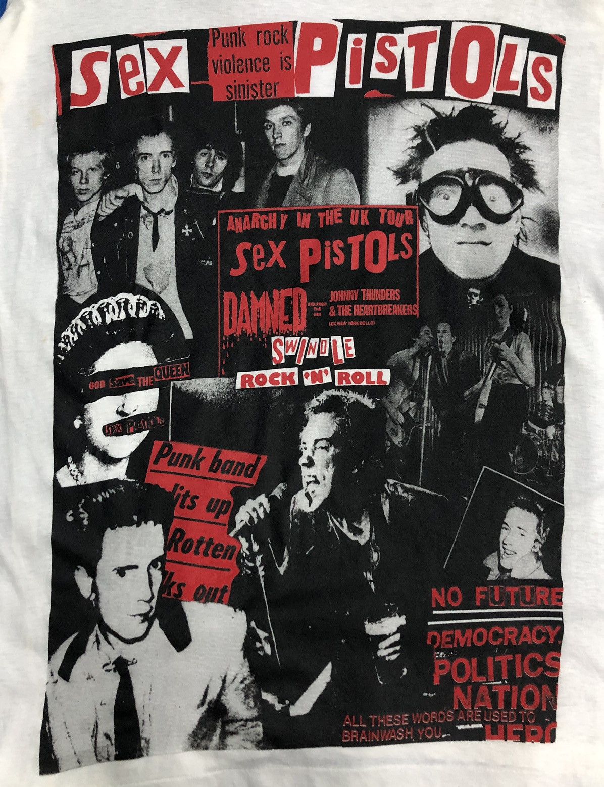Band Tees Vintage 80s Sex Pistols Long Sleeve Lodon F.B T-Shirt Size US M / EU 48-50 / 2 - 3 Thumbnail