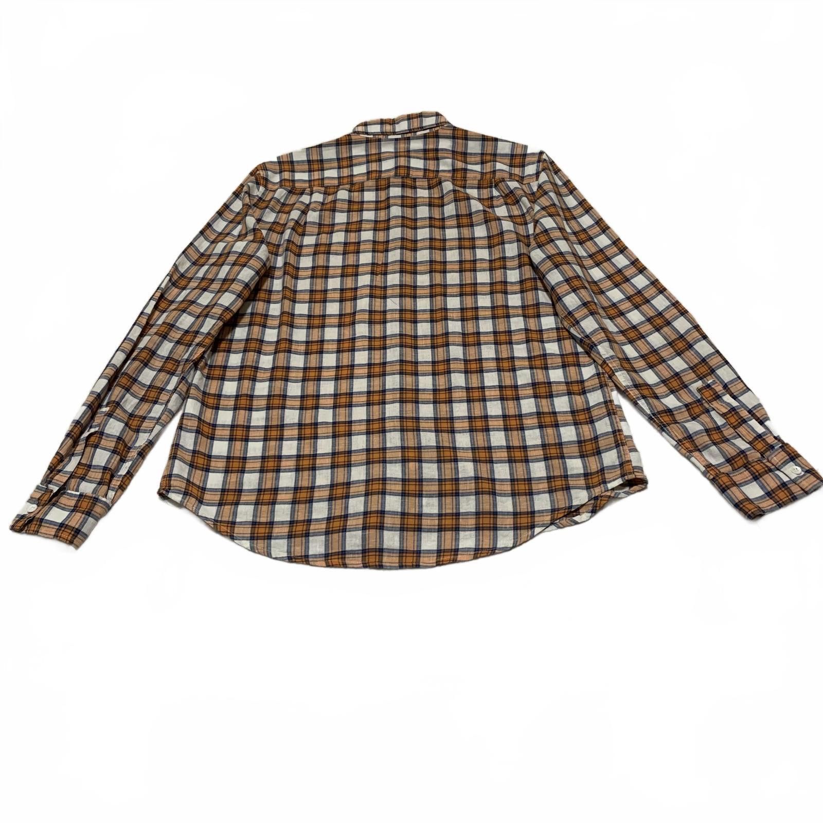 Steven Alan Steven Alan Men's Button-Down Shirt S Brown Orange Plaid USA Size US S / EU 44-46 / 1 - 2 Thumbnail