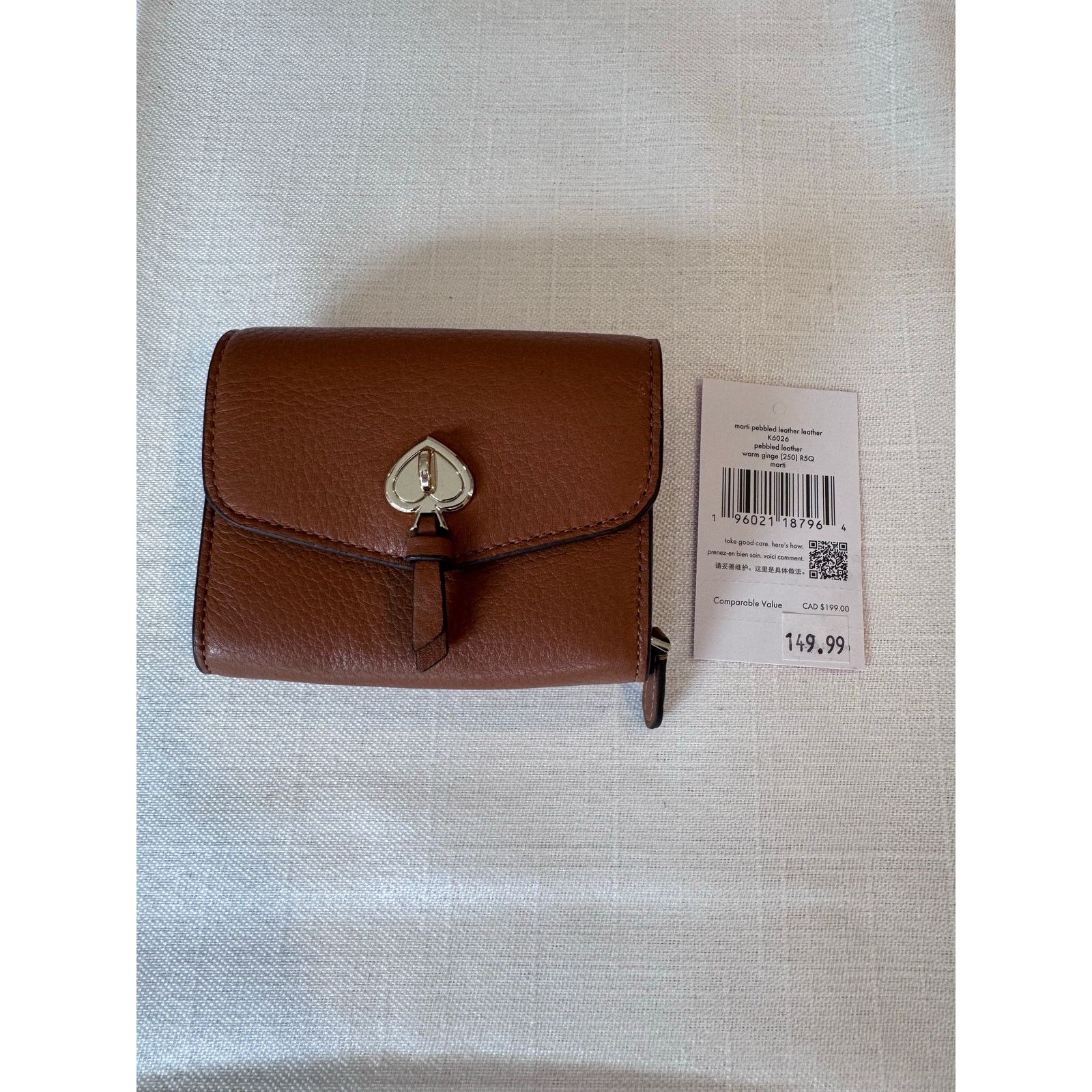 Kate Spade Kate Spade Marti Pebbled Leather Wallet, NWT Size ONE SIZE - 1 Thumbnail