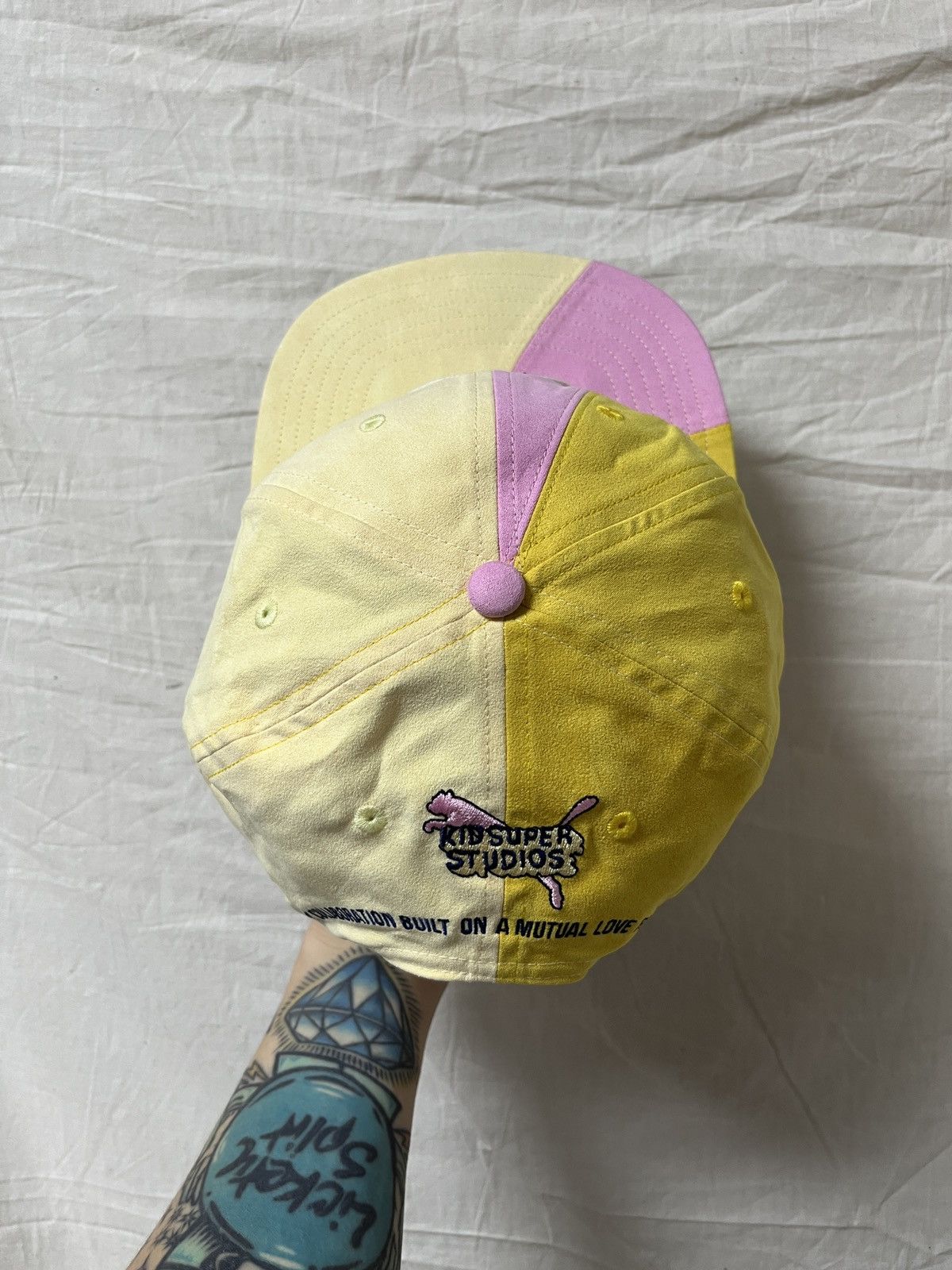 KidSuper × Puma Rare Puma Kidsuper Studio Multicolor Suedette Adjustable Hat Size ONE SIZE - 4 Thumbnail
