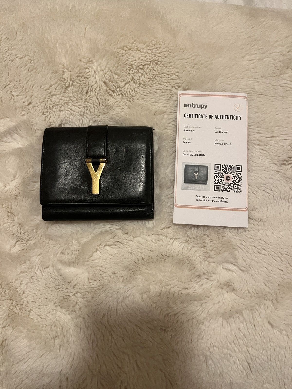 Saint Laurent leather wallet