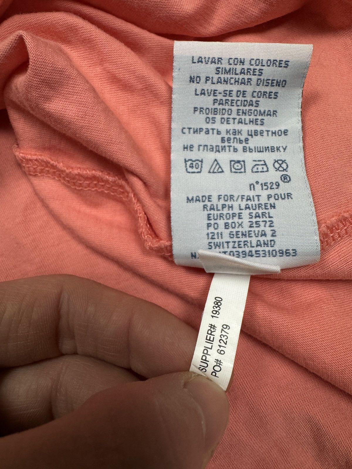 Polo Ralph Lauren Polo Ralph Lauren coral vintage t shirt Size US M / EU 48-50 / 2 - 5 Thumbnail