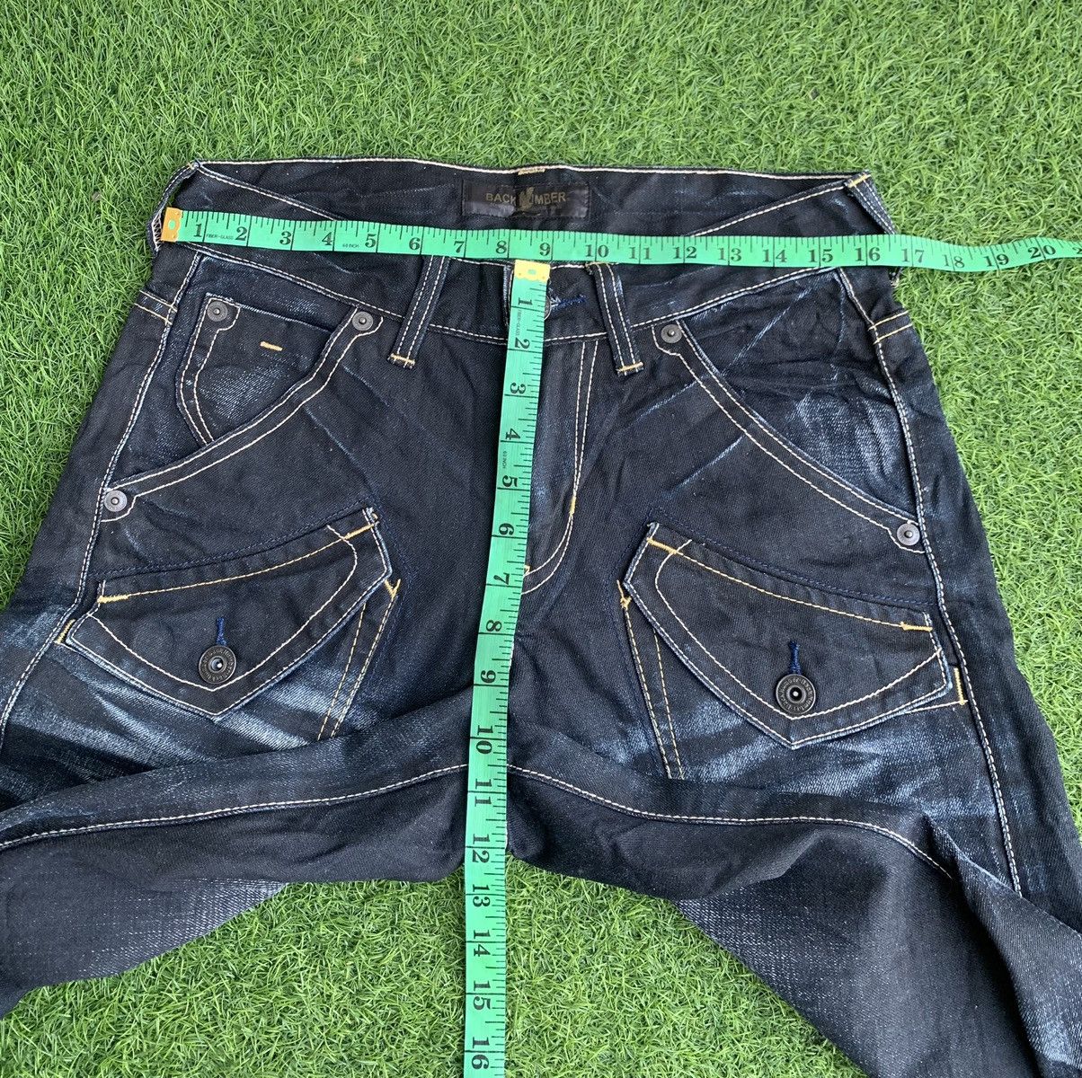 Tornado Mart 🔥Insane Design Back Number Distressed Denim Size US 32 / EU 48 - 16 Thumbnail