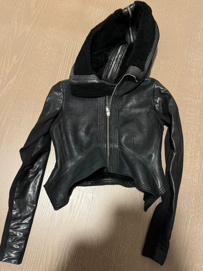 Rick Owens Rick Owens size 10 Irregular fur integrated leather jacket Size US M / EU 48-50 / 2 - 1 Thumbnail
