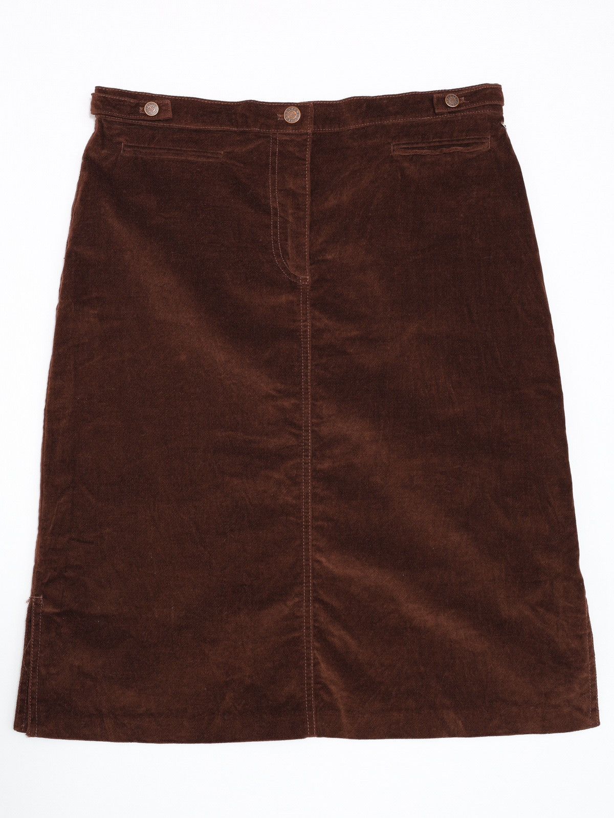 Kenzo Kenzo Jeans Vintage Corduroy Velvet Brown Skirt Size 30" / US 8 / IT 44 - 1 Thumbnail