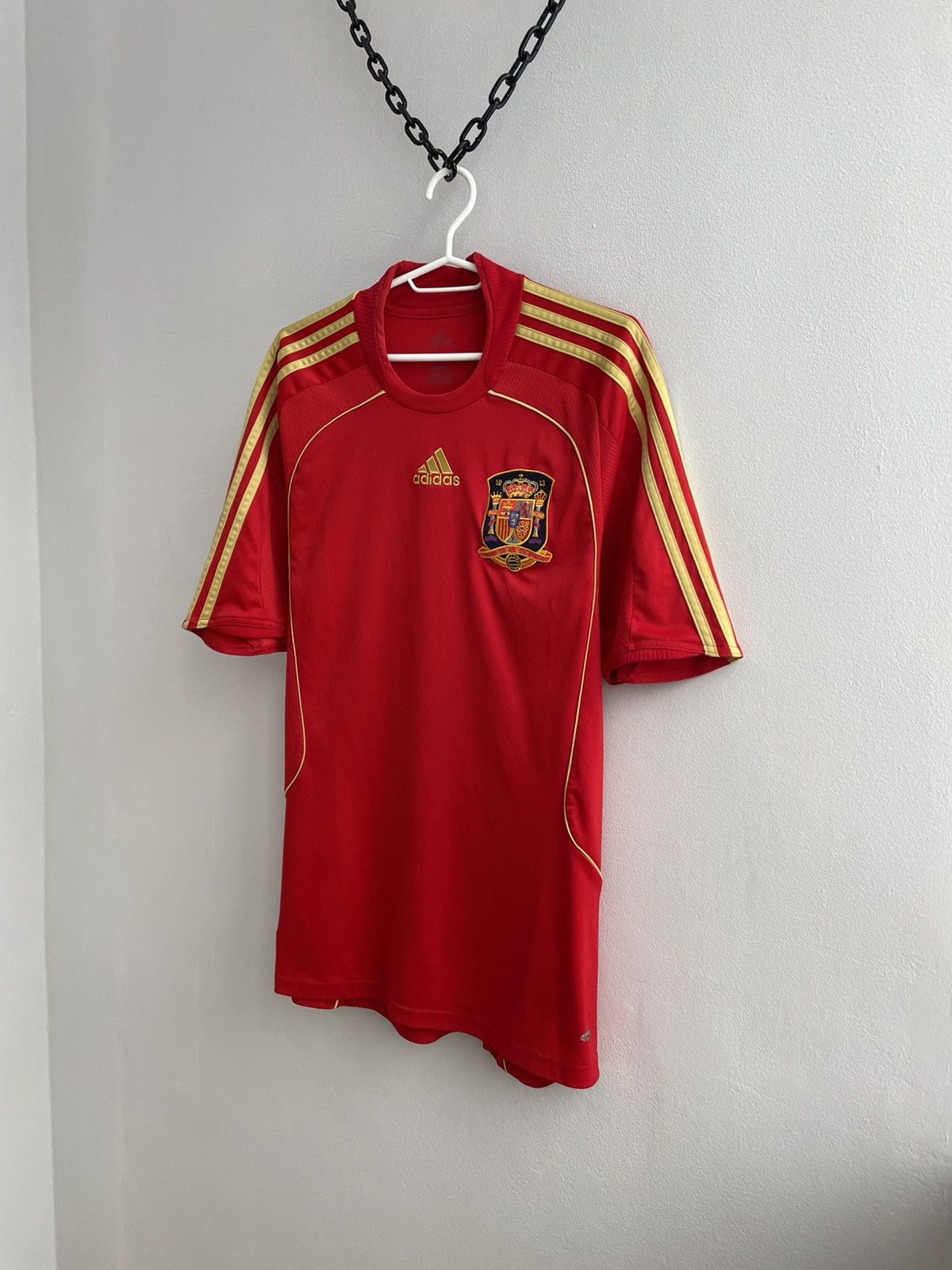 Adidas Spain Team 2007 2008 Home Soccer Jersey Football Shirt Adida Size US L / EU 52-54 / 3 - 2 Thumbnail
