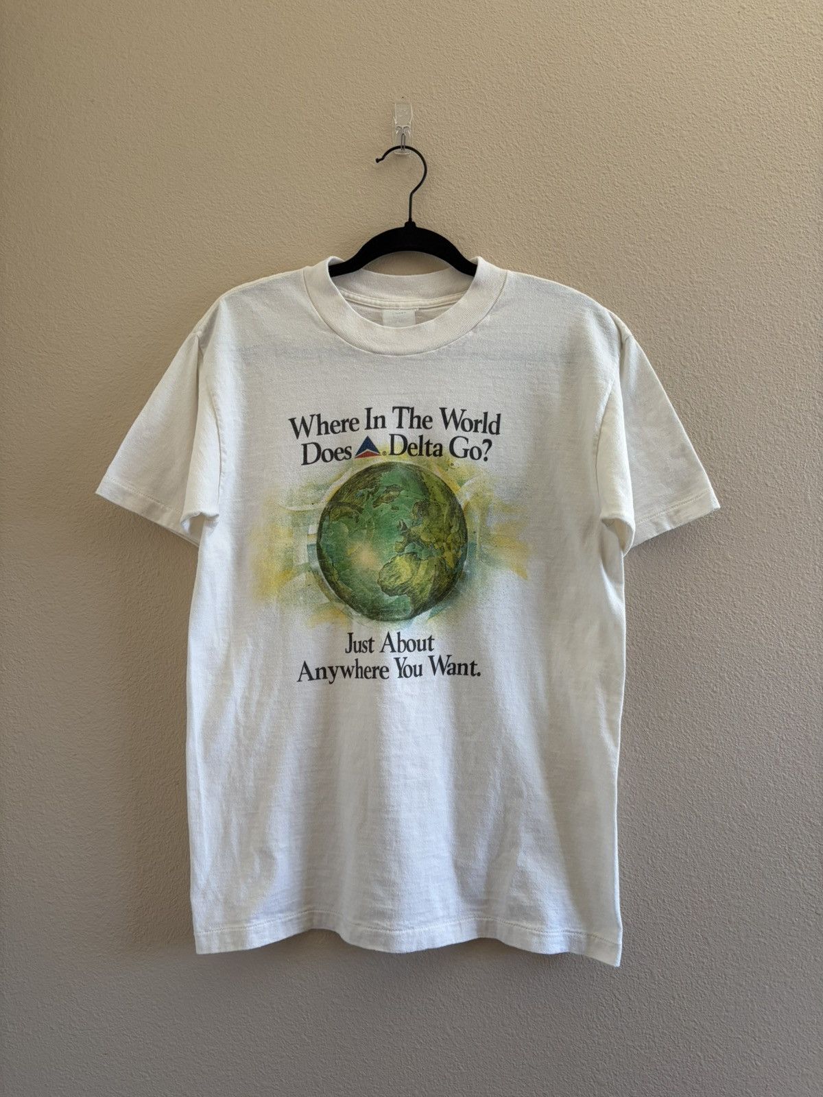 Vintage True Vintage late-80s Delta Airlines Promo Art Tee M Size US L / EU 52-54 / 3 - 1 Thumbnail