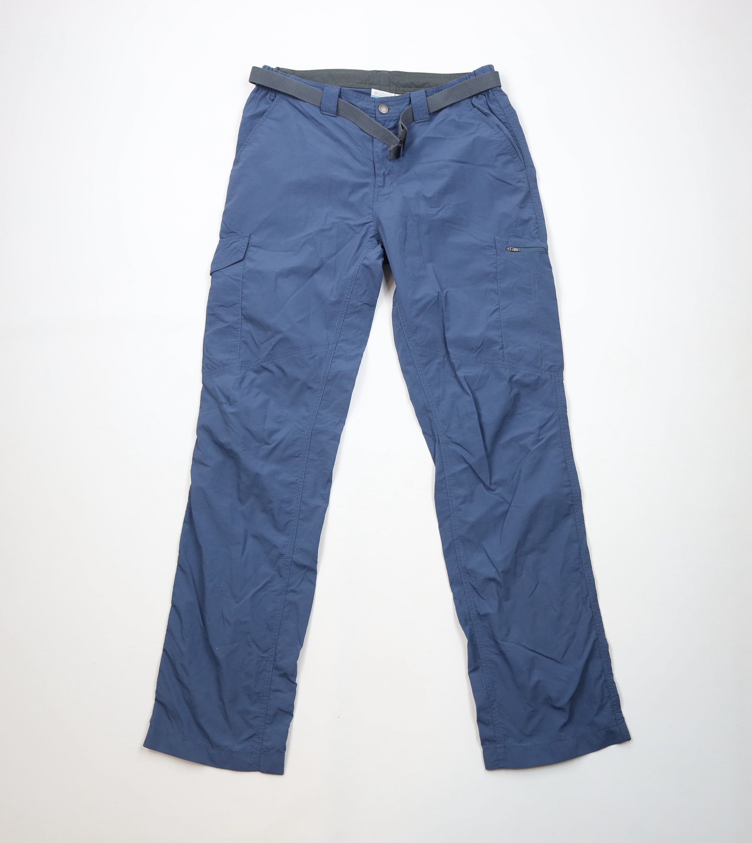 Columbia × Vintage Vintage Y2K Columbia Ripstop Wide Leg Cargo Pants Blue Nylon Size US 34 / EU 50 - 1 Thumbnail