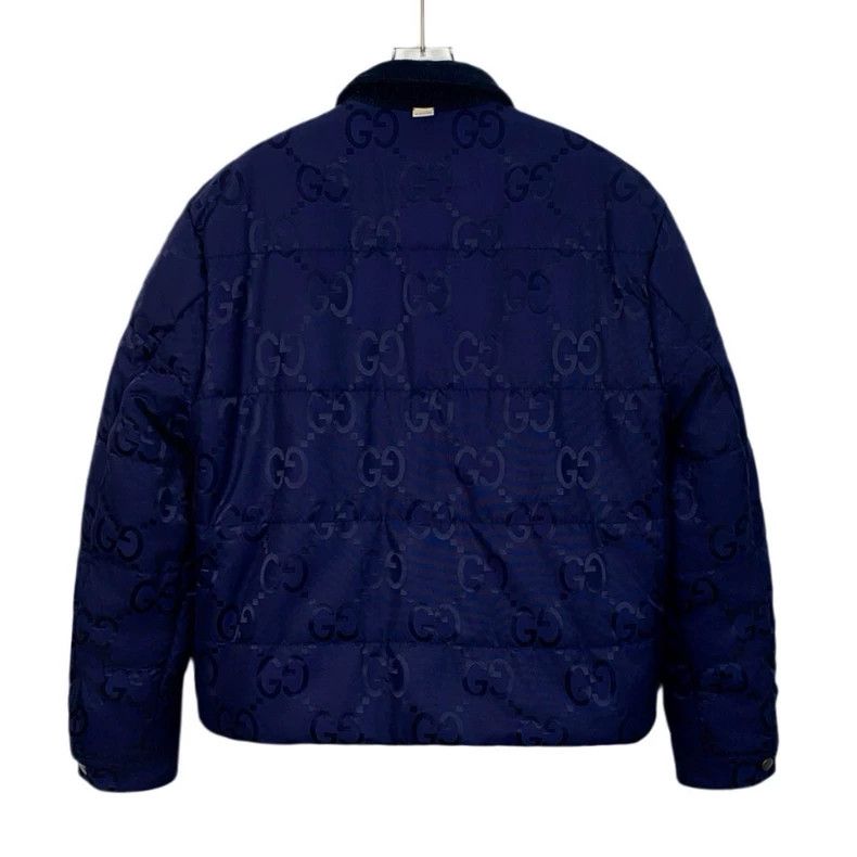 Gucci Gucci Dark blue logo letter full print double-sided cotton Size US M / EU 48-50 / 2 - 2 Thumbnail