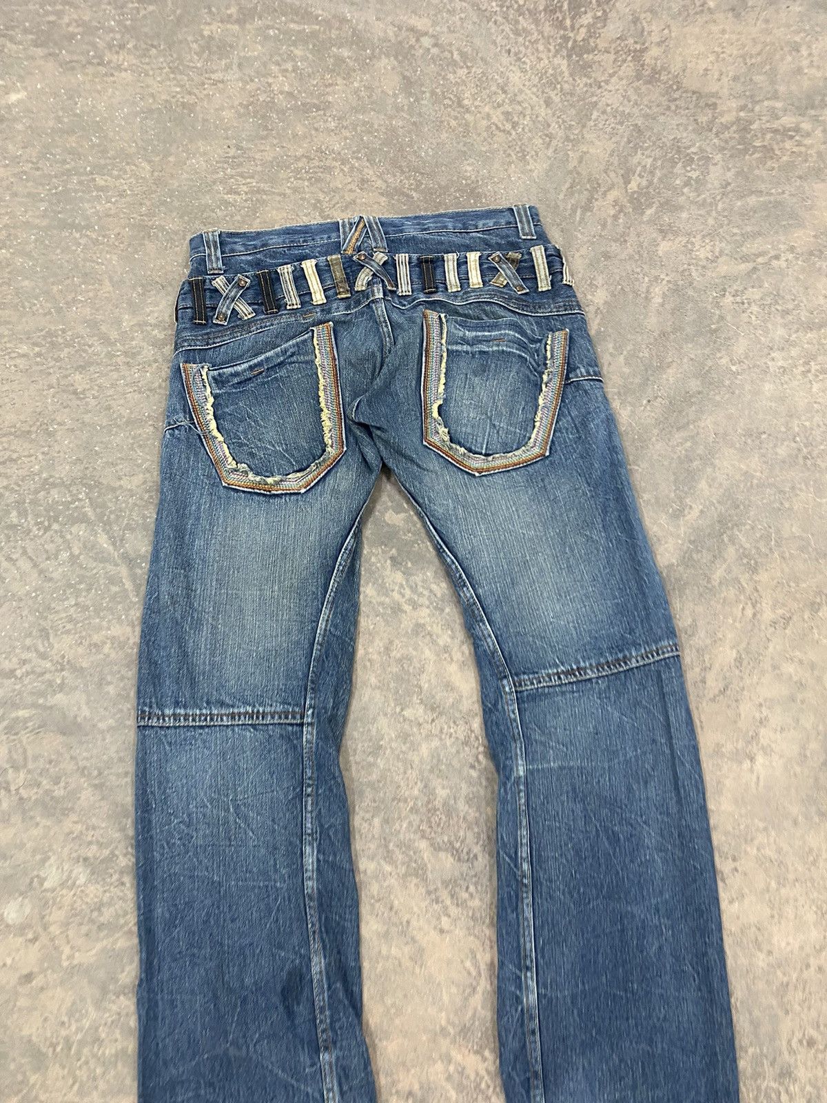 Japanese Brand 2000s DOUBLE WAIST JAPAN DENIM JEANS PUNK GRUNGE HYSTERIC Size US 33 - 10 Thumbnail