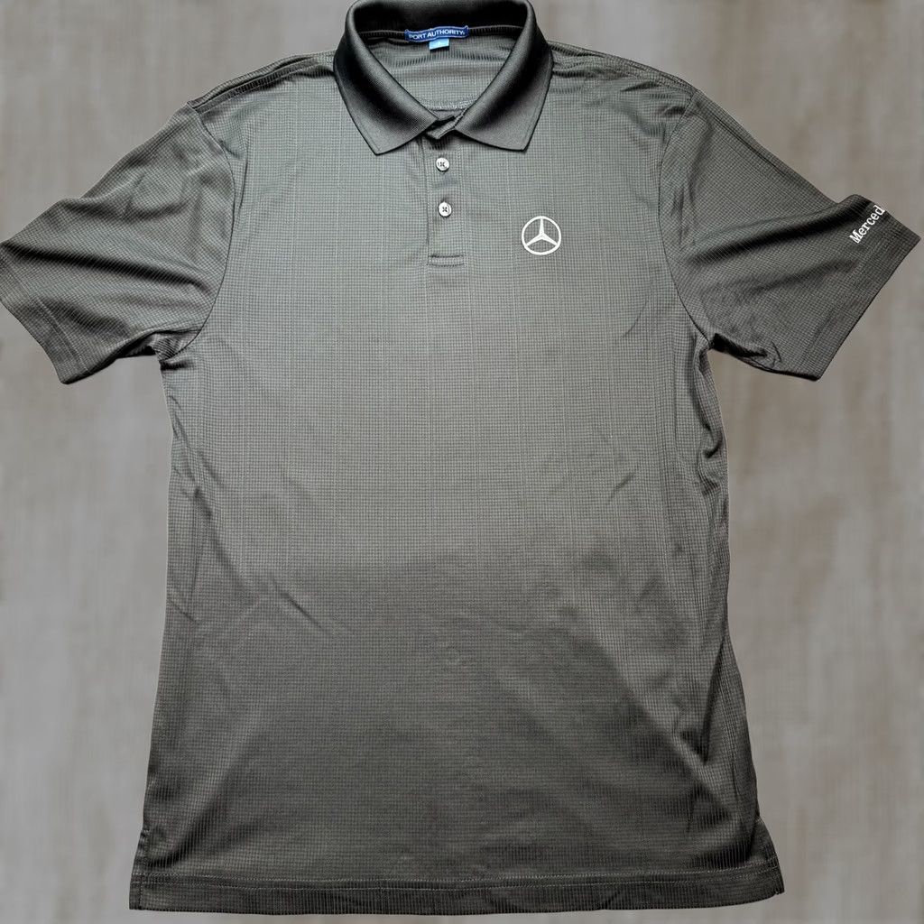 Port Authority Mercedes Polo Shirt Mens Small black Mercedes-Benz Logo Knit Polyester Size US S / EU 44-46 / 1 - 1 Thumbnail