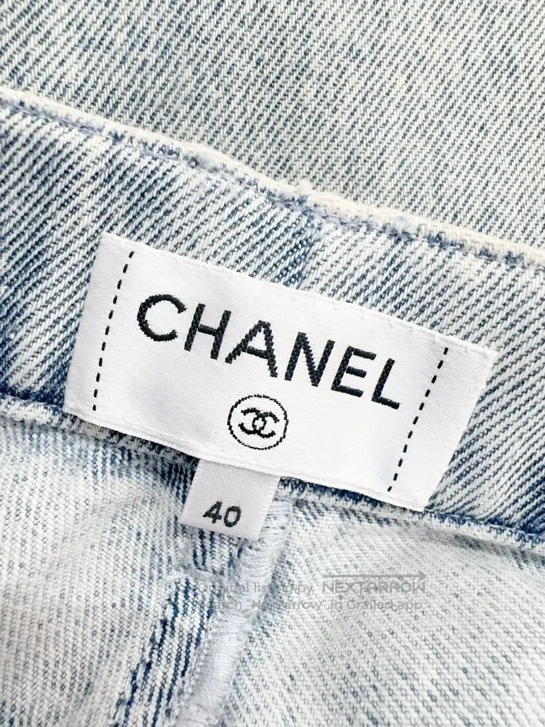 Chanel Chanel 21K sequin logo jeans Size 26" / US 2 / IT 38 - 6 Thumbnail