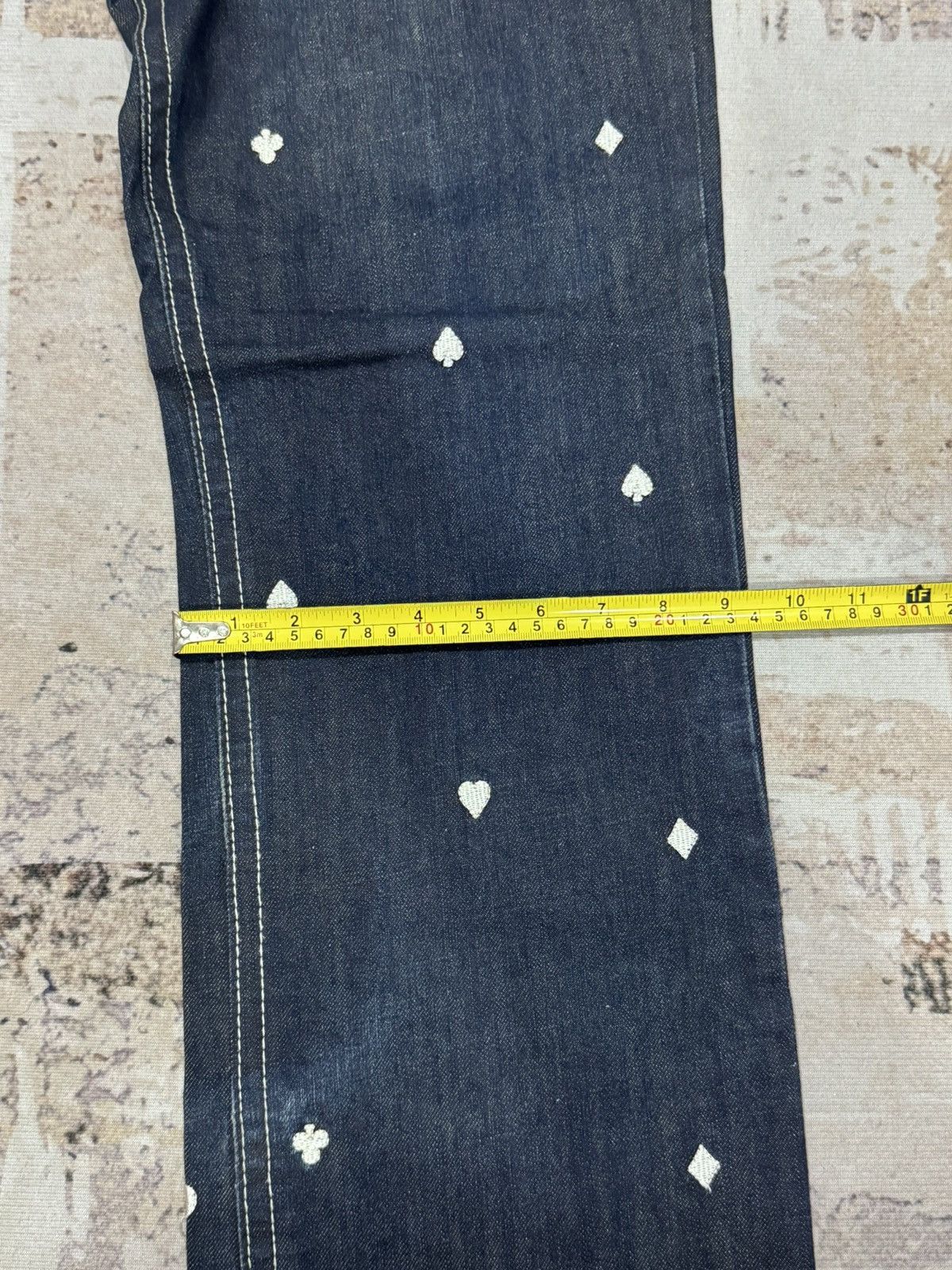 If Six Was Nine JOISM - full mini envroieded jeans Size US 35 - 11 Thumbnail