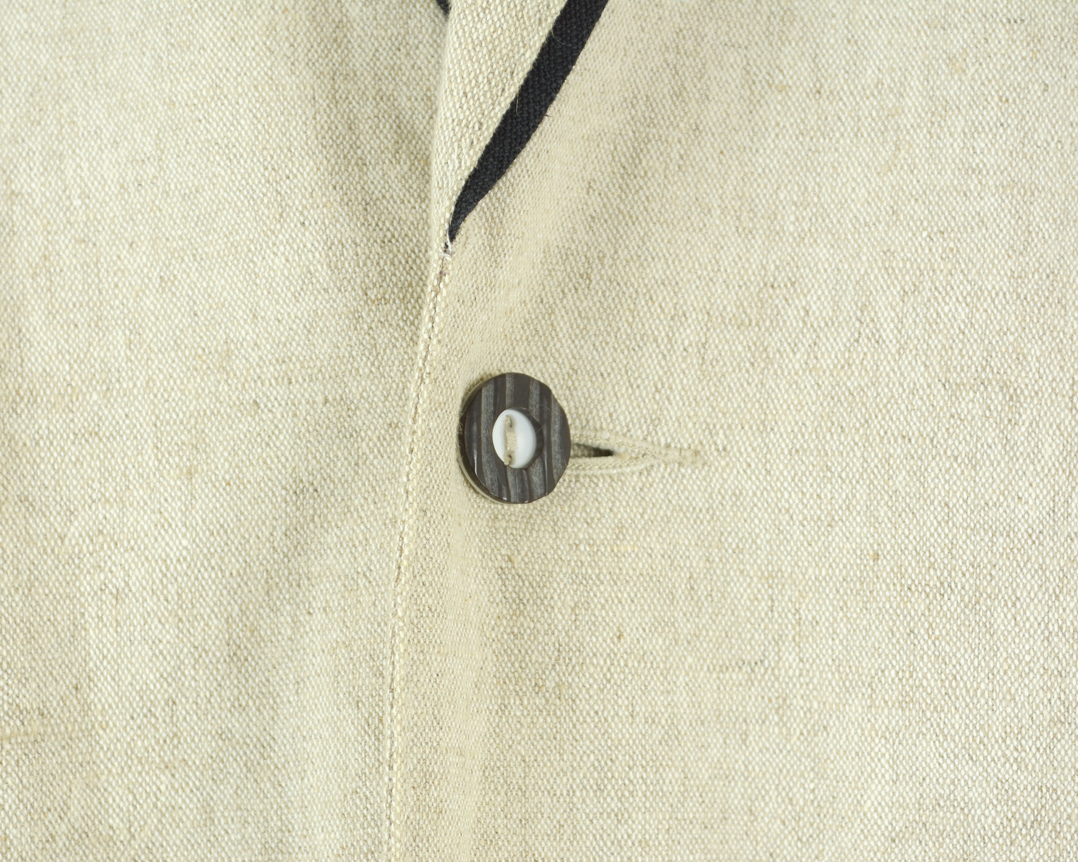 Vintage Landhausmode Linen Trachten UK 48S US Blazer Suit Jacket Size 48S - 7 Thumbnail