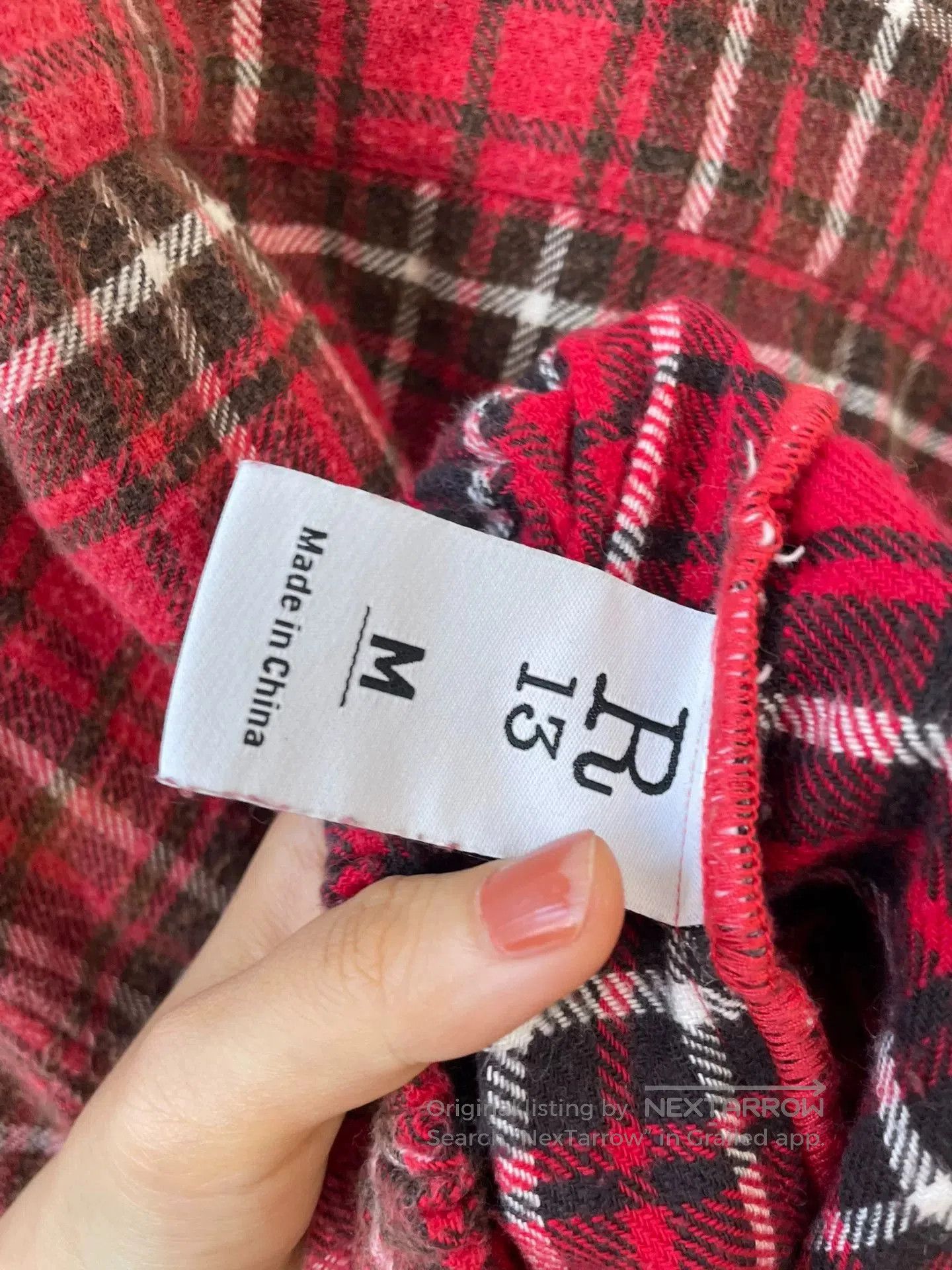 R13 R13 2025 Vintage Red Plaid Shirt. Size US M / EU 48-50 / 2 - 7 Thumbnail