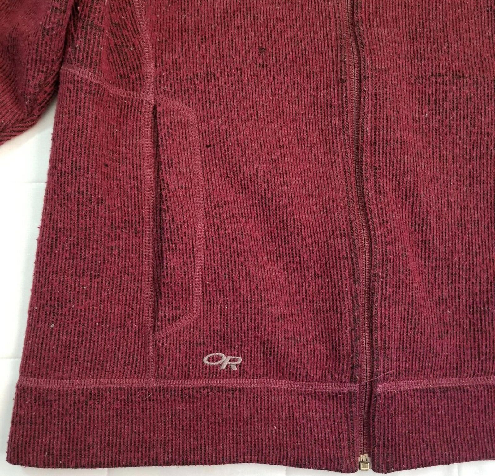 Outdoor Research Outdoor Research M Burgundy Hooded Zip Up Jacket Size M / US 6-8 / IT 42-44 - 10 Thumbnail