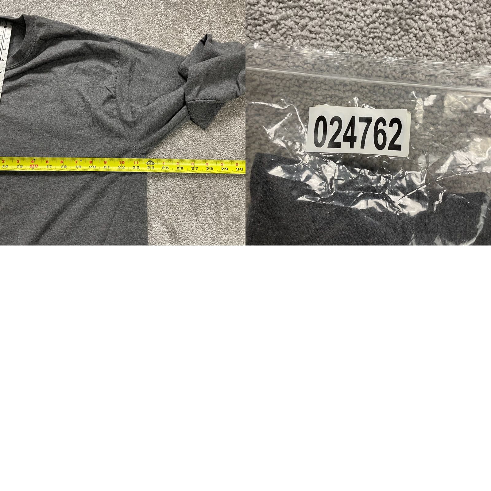 Fruit Of The Loom Fruit Of The Loom Shirt Mens XL Gray Cotton Long Sleeve Crew Neck T-Shirt Size US XL / EU 56 / 4 - 8 Thumbnail