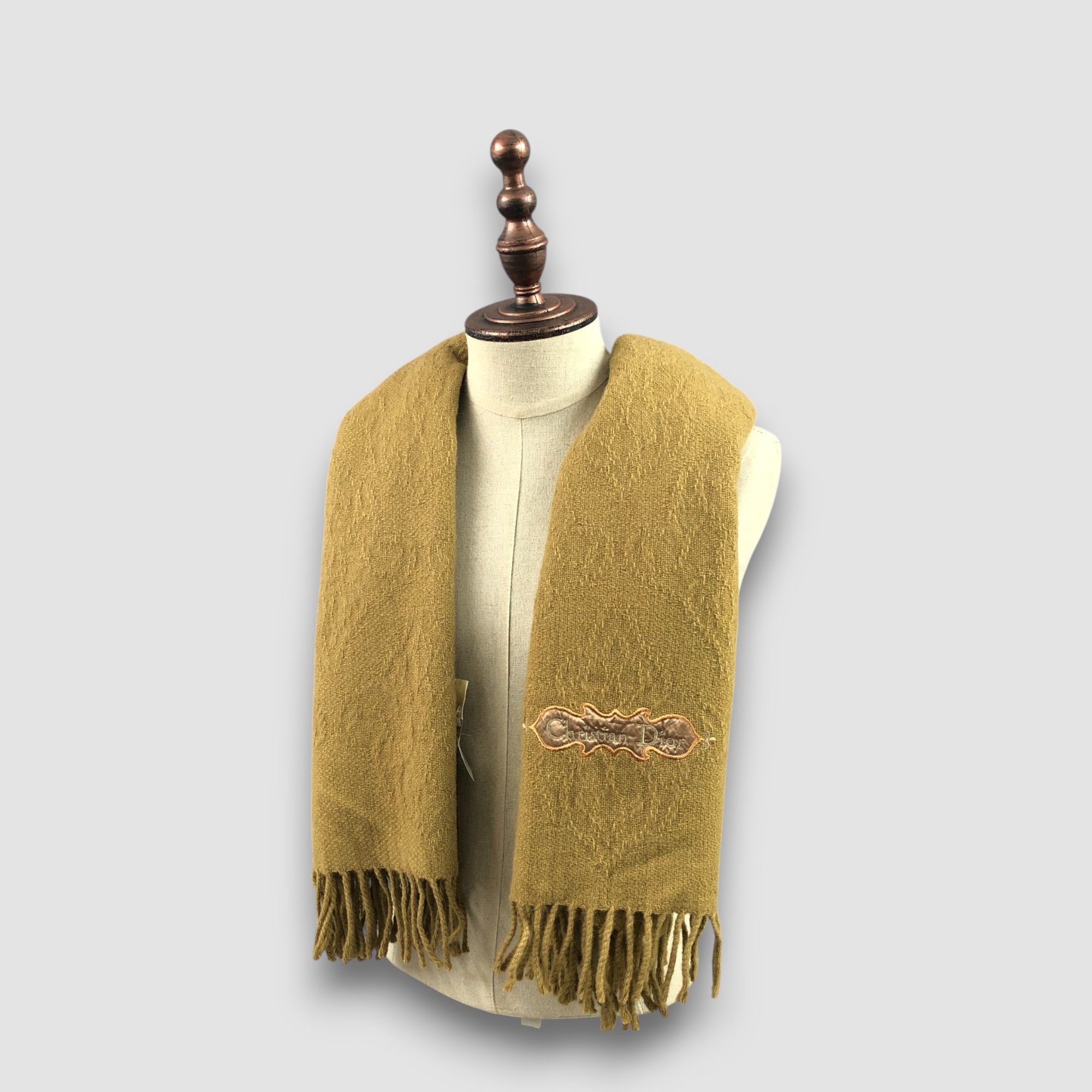 Japanese Brand Vintage Christian Dior Scarf Muffler Wool Wrap Scarves Size ONE SIZE - 2 Thumbnail