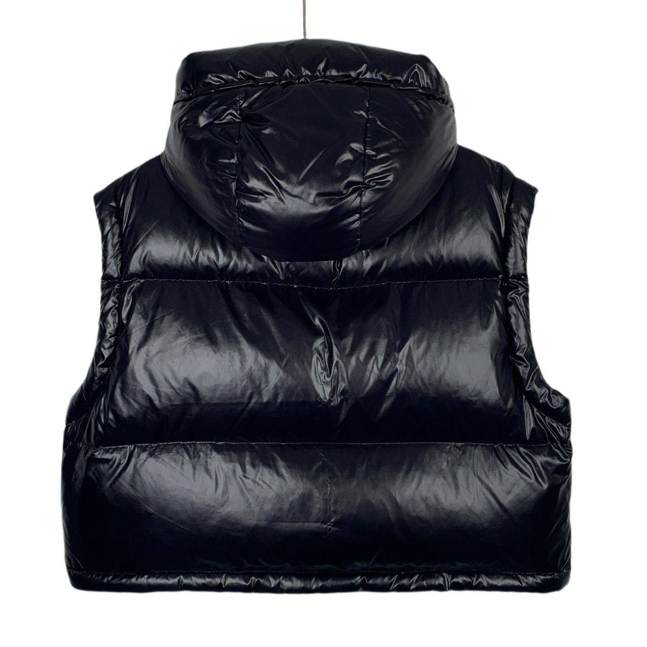 Louis Vuitton Louis Vuitton Logo Print Black Hooded Down Vest (Size 32) Size XXS / US 00 / IT 34 - 7 Thumbnail