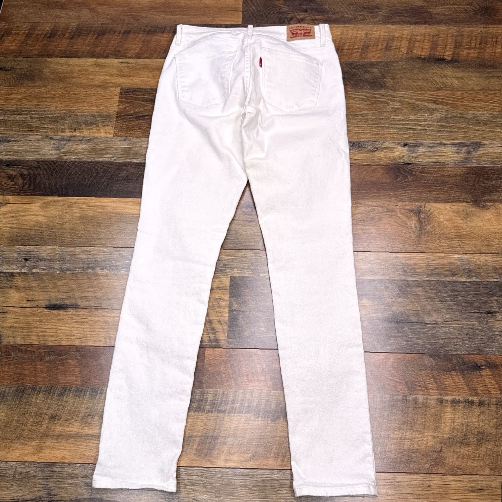 Levi's Levi's 311 Shaping Skinny Jeans Womens 27 White Mid Rise Stretch 27x30 Jeans Size 27" / US 4 / IT 40 - 2 Thumbnail