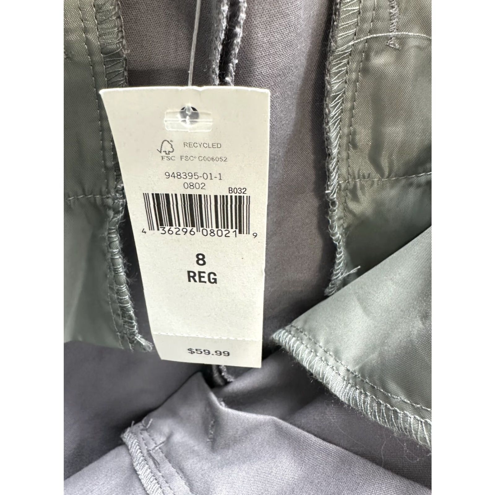 Banana Republic Womens Banana Republic Martin-Fit Purplish Gray Dress Pants Trouser Formal Sz 8R Pants Women Gray Dress Pants 90s? Size 30" / US 8 / IT 44 - 6 Thumbnail