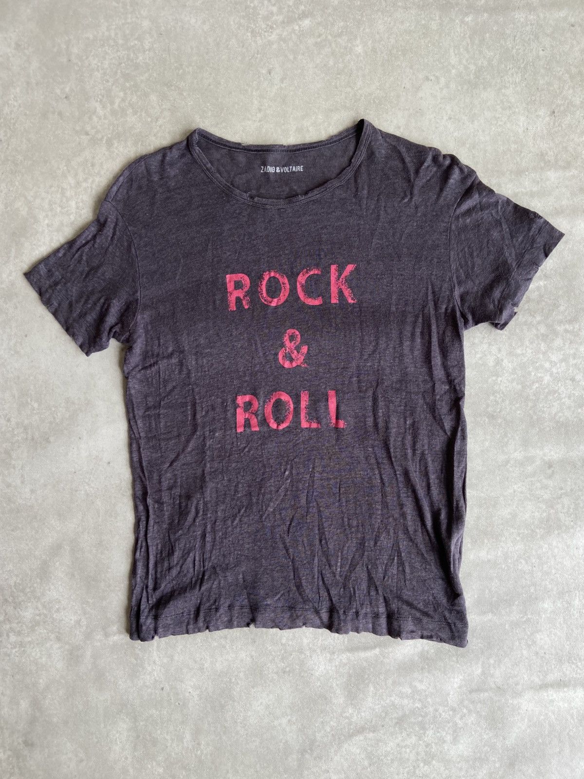 If Six Was Nine × Le Grande Bleu (L.G.B.) × Zadig & Voltaire Zadig&Voltaire "Rock N Roll" Tshirt Size US S / EU 44-46 / 1 - 1 Thumbnail