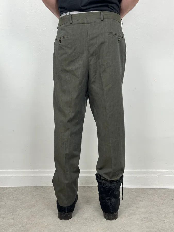 Gianfranco Ferre 2000s Gianfranco Ferré Dark Green Cozy Tailored Pants Size US 34 / EU 50 - 4 Thumbnail