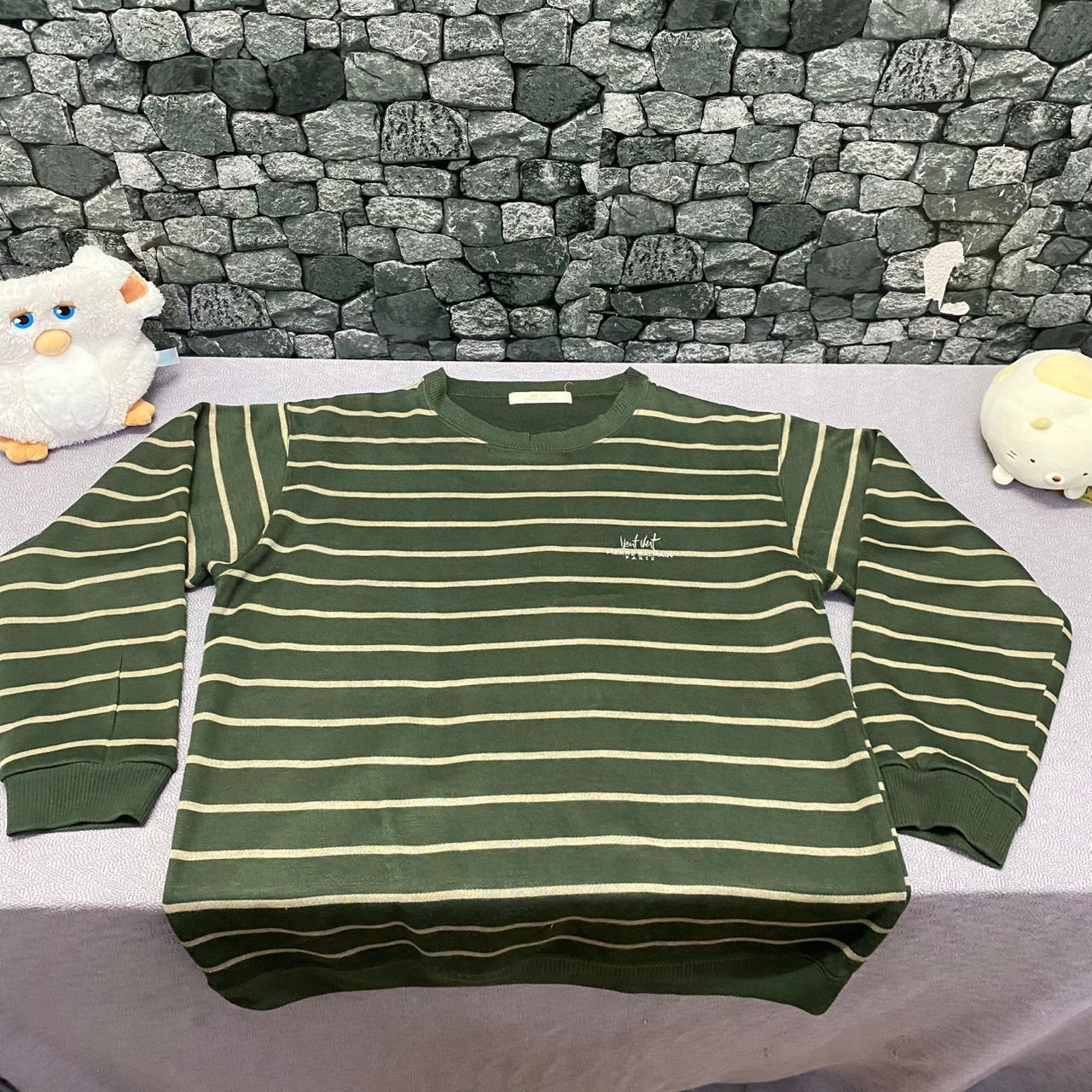 Pierre Balmain Vintage Vent Vent Pierre Balmain Paris Stripe Sweatshirt Size US L / EU 52-54 / 3 - 3 Thumbnail