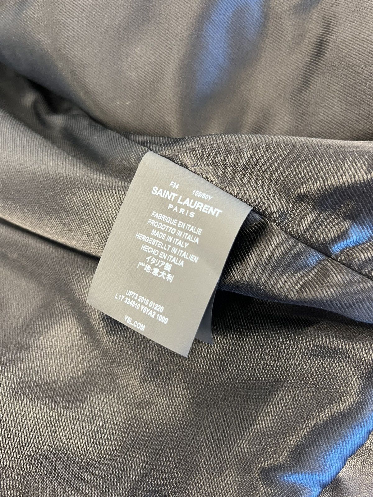 Saint Laurent Paris 🔥$7.6K VALUE🔥 Black Leather Biker Jacket Size XS / US 0-2 / IT 36-38 - 7 Thumbnail