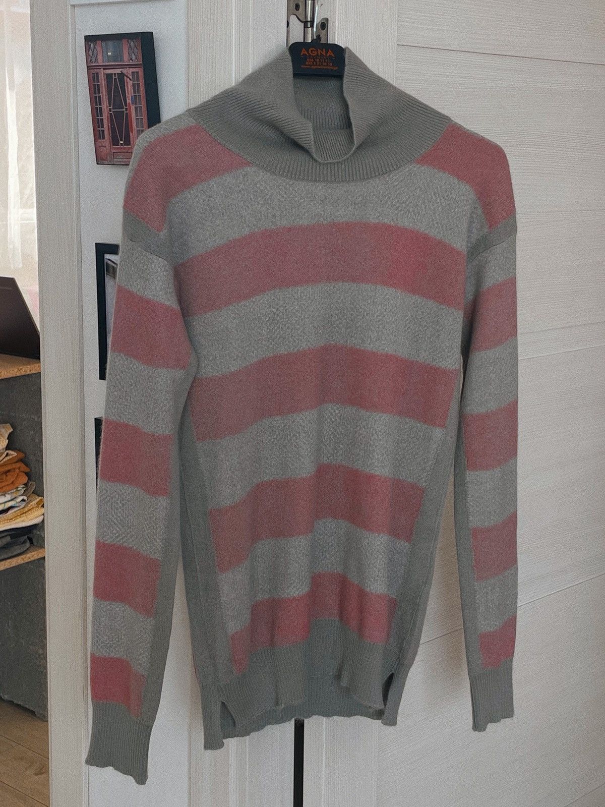 Burberry Prorsum Burberry Prorsum Pink & Grey Cashmere Sweater Size XS / US 0-2 / IT 36-38 - 3 Thumbnail