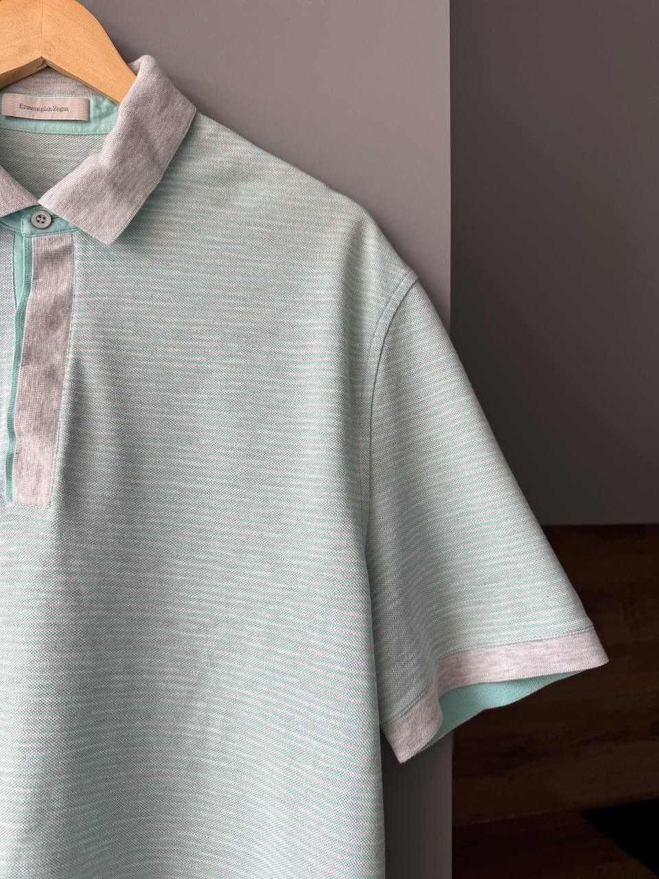 Ermenegildo Zegna × Z Zegna 🇮🇹 Vintage Z Zegna Ermenegildo Zegna Polo T-Shirt Rare Retro Size US XL / EU 56 / 4 - 4 Thumbnail