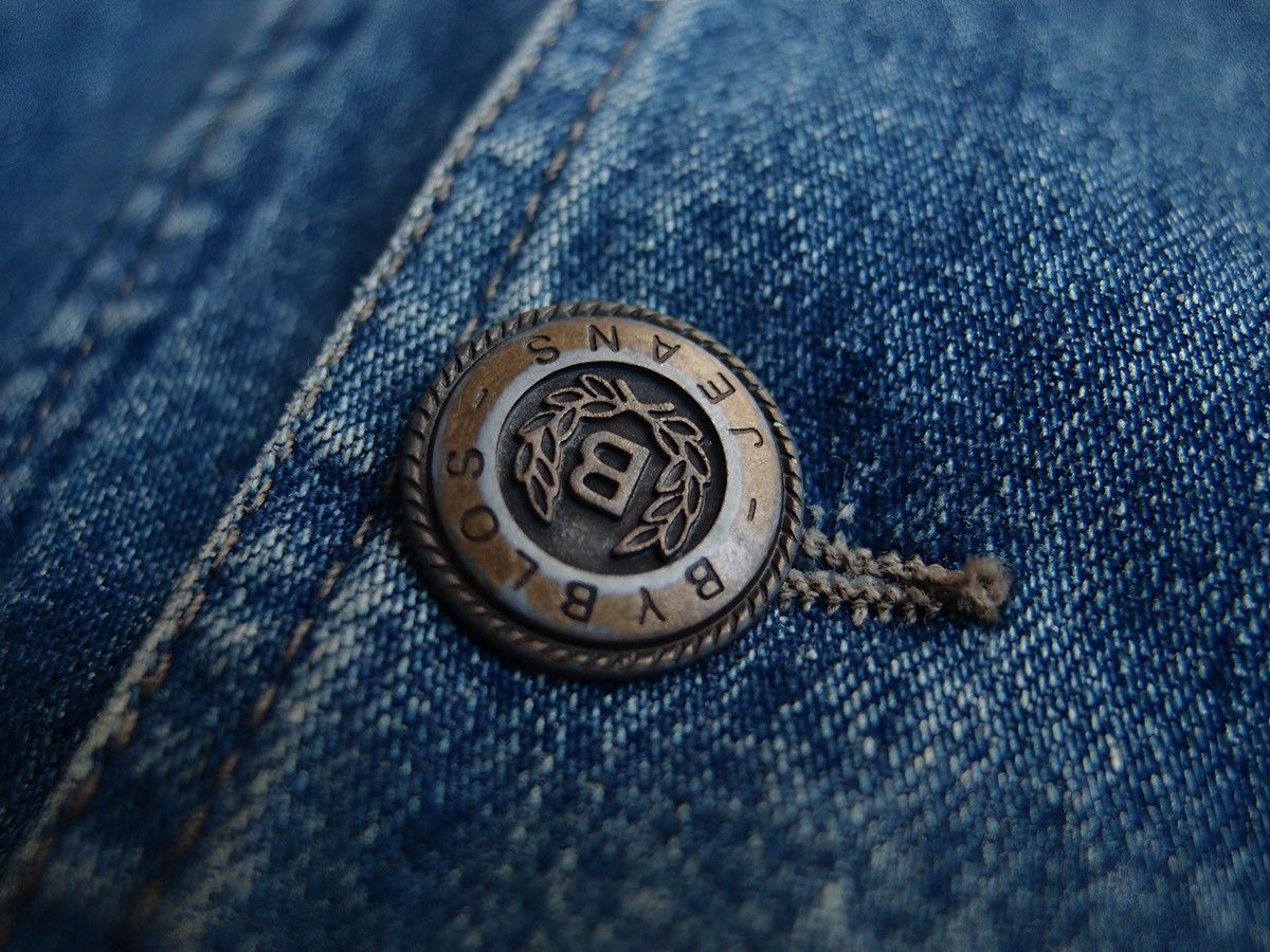 Byblos BYBLOS Denim Bomber Jacket 46 Made in Italy Size US S / EU 44-46 / 1 - 8 Thumbnail