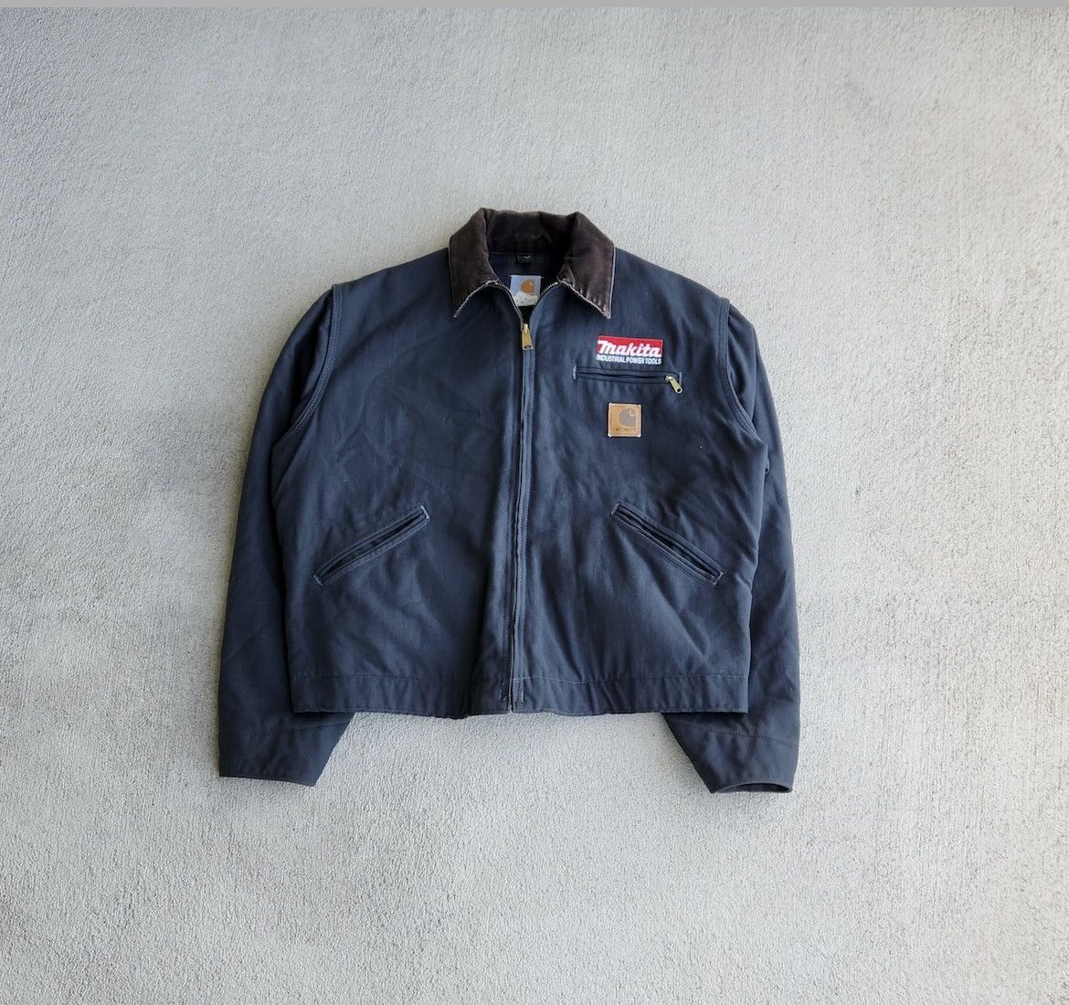 image of Carhartt J128 Chr Detroit Jacket Makita Large in Charcoal, Men's