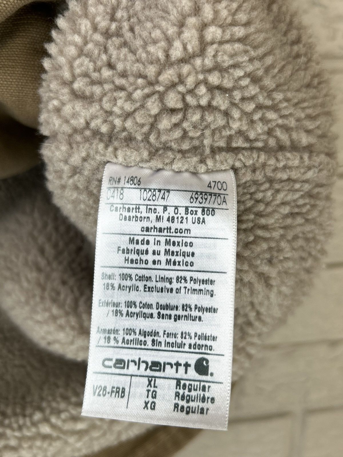 Carhartt Vintage Carhartt Faded Brown Sherpa Lined Vest Size US XL / EU 56 / 4 - 7 Thumbnail