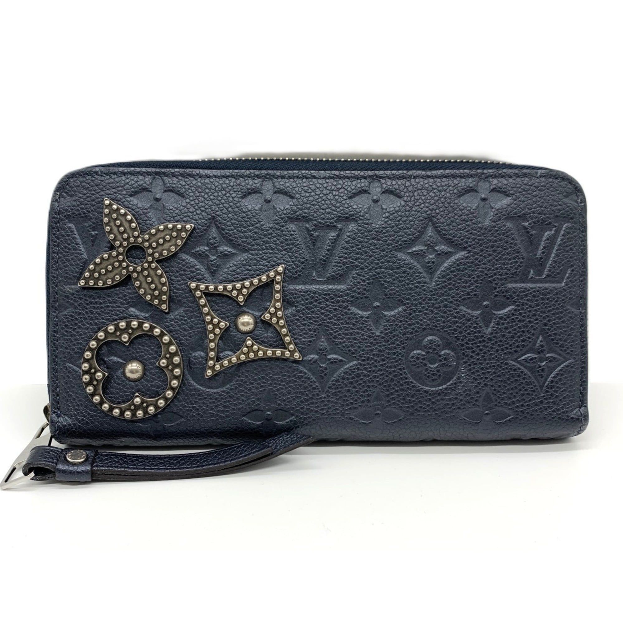 Louis Vuitton Louis Vuitton Zippy Wallet, Flower Studs, Marine Metal, Monogram, Empreinte Leather, Round, Black, M62069 LOUIS VUITTON Size ONE SIZE - 1 Thumbnail